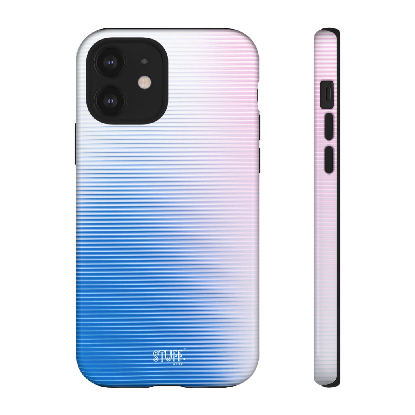 Gradient Case | Coque résistante double protection anti-choc - Dégradé Bleu & Rose