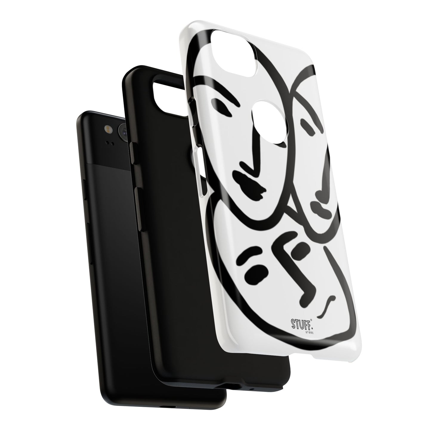 Les Trois Visages | Coque résistante double protection — inspiration Matisse