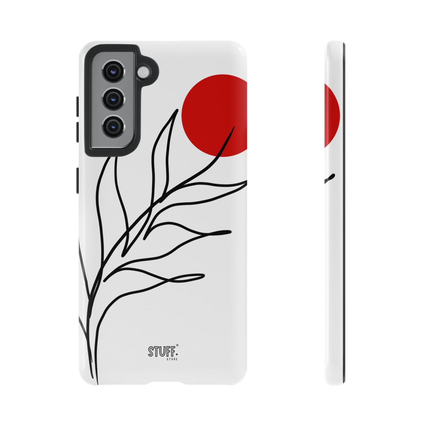 Red Sun Case | Coque résistante double protection avec Design Minimaliste