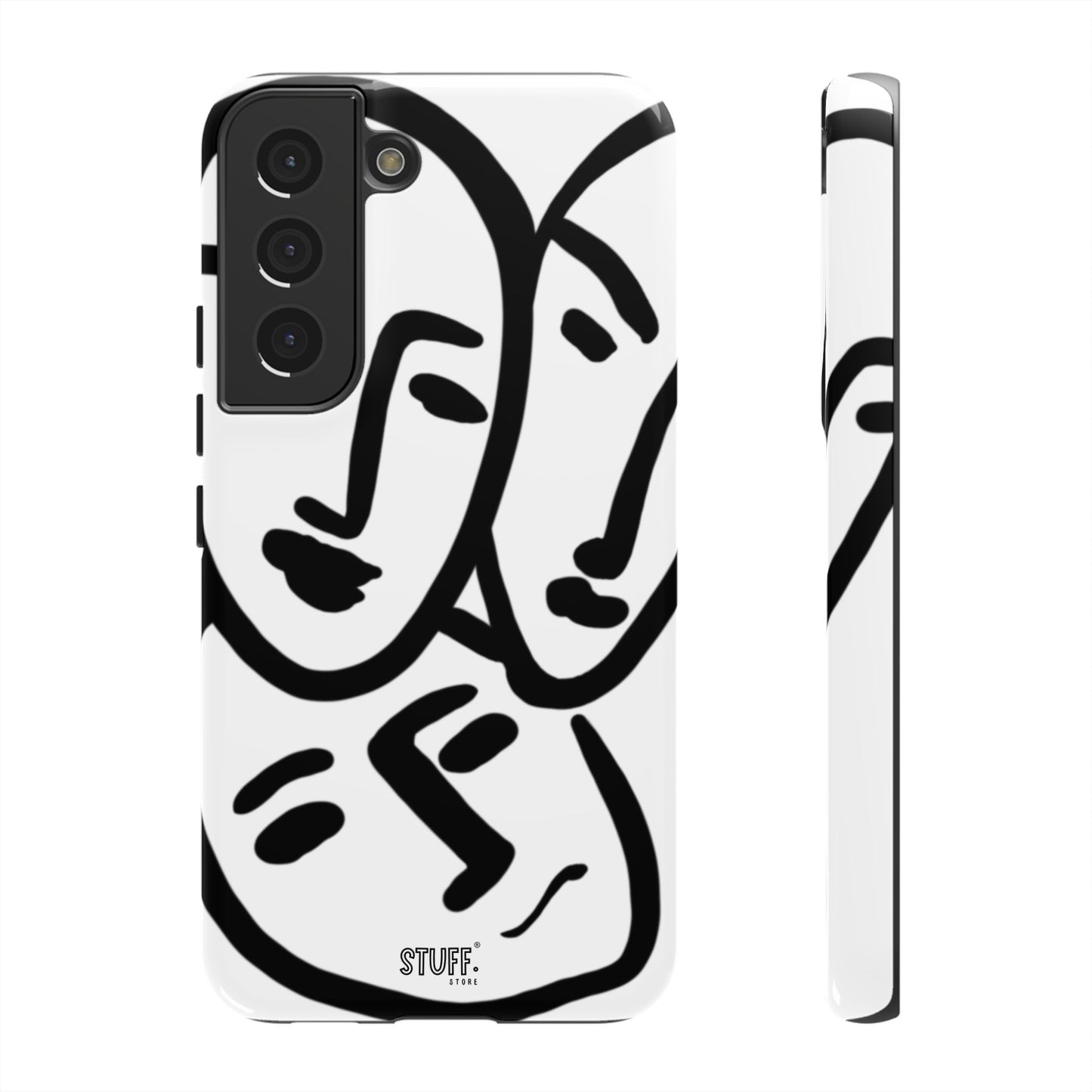 Les Trois Visages | Coque résistante double protection — inspiration Matisse