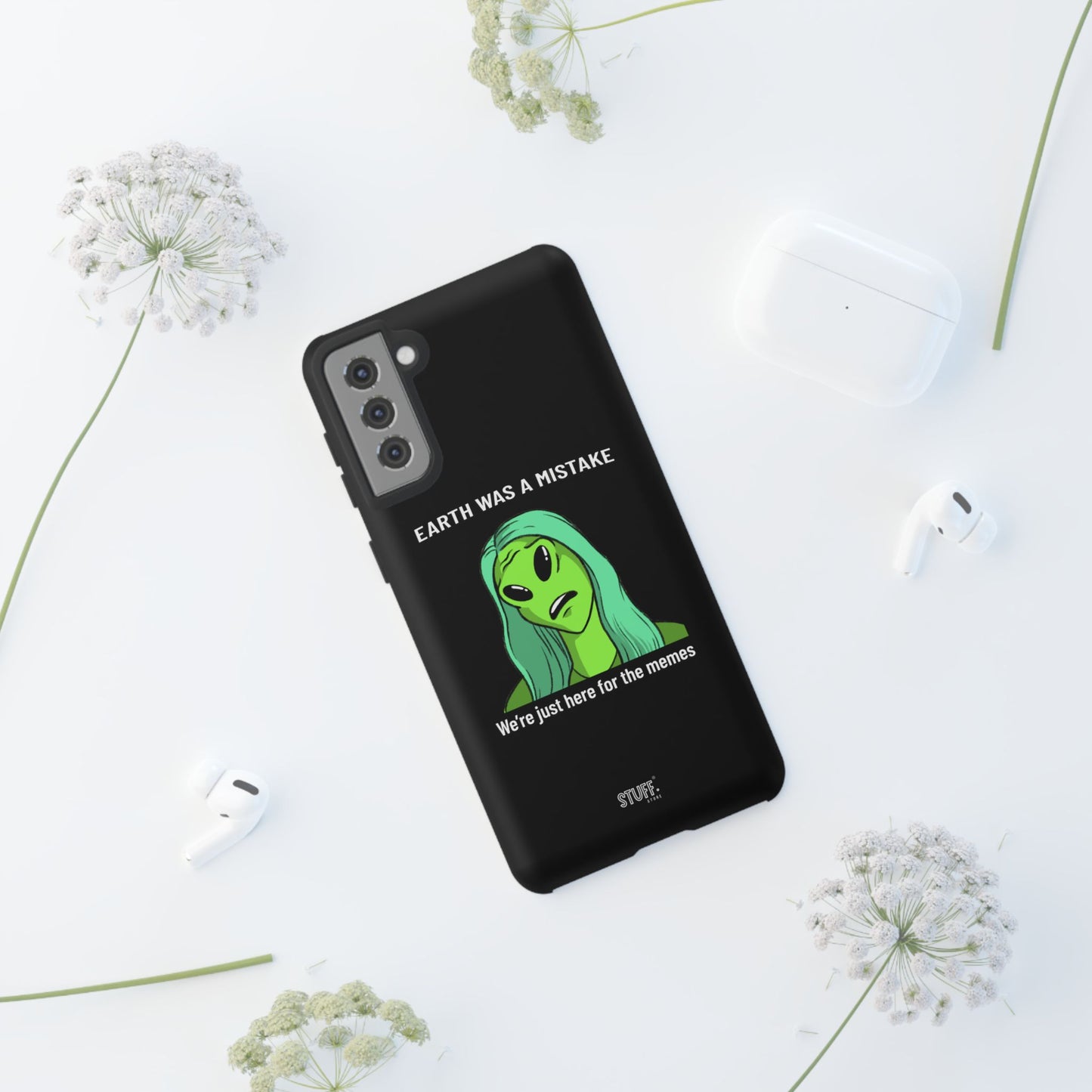 Meme Liking Alien Case | Coque résistante double protection pour les amateurs de Pop Culture