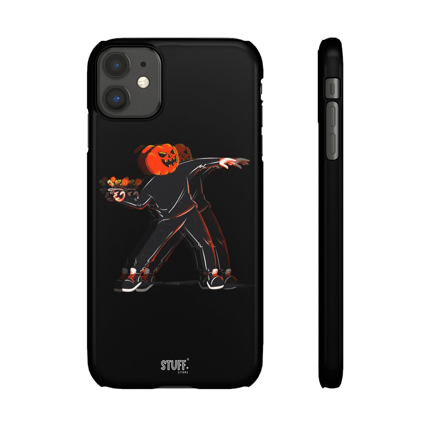 Pumpksy | Coque snap légère et résistante inspiration Banksy – Noir