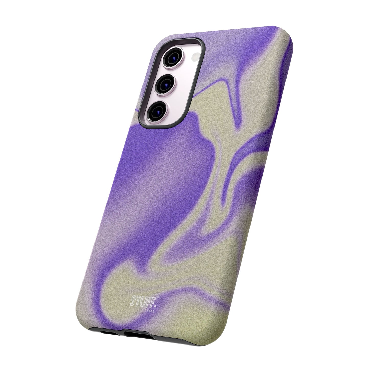 Swirly Case | Coque résistante double protection - Motif vague pourpre