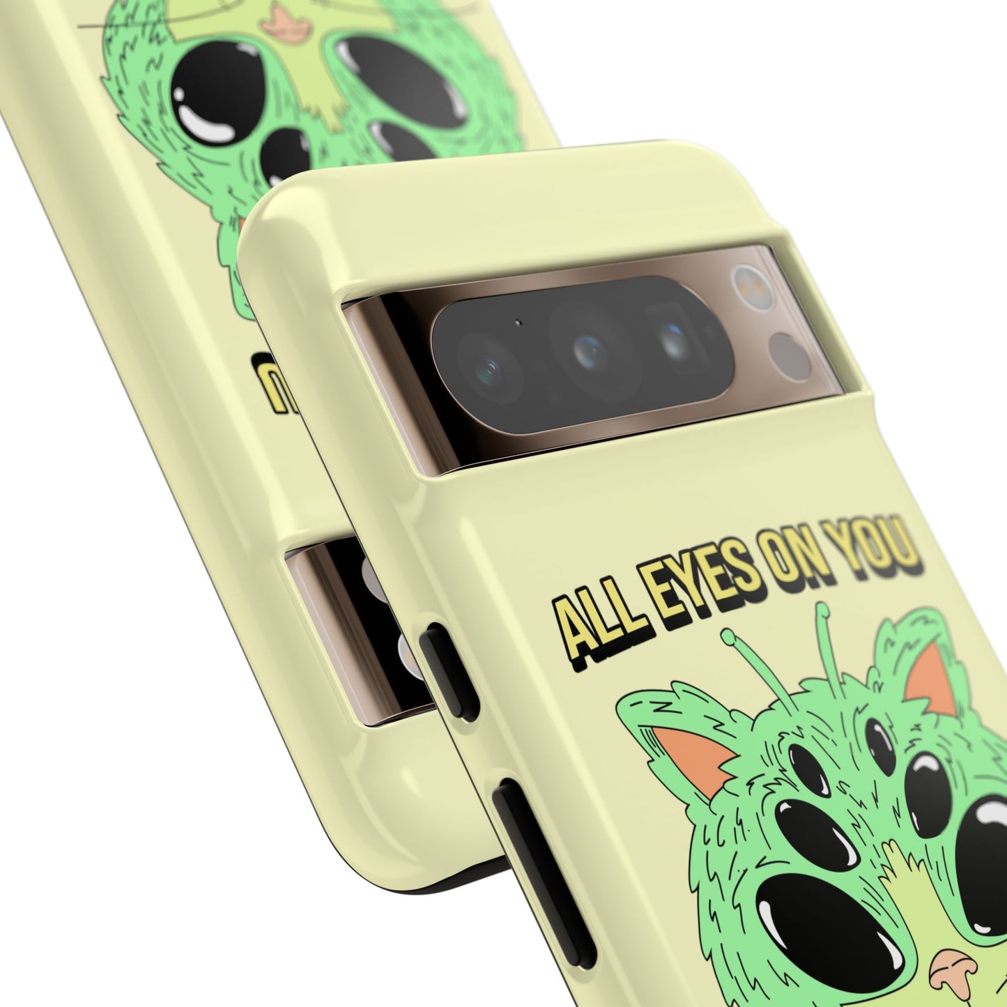 All Eyes on You Case | Coque résistante double protection avec Design Alien drôle