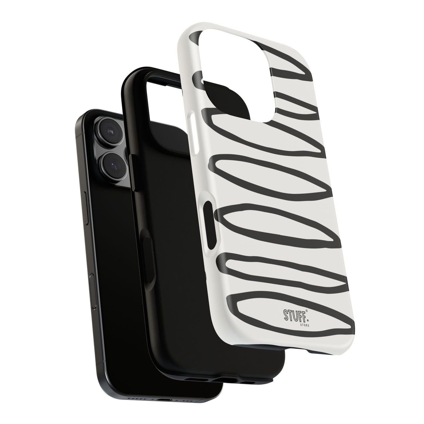 Loopy Case | Coque résistante double protection - Motif cercles abstraits