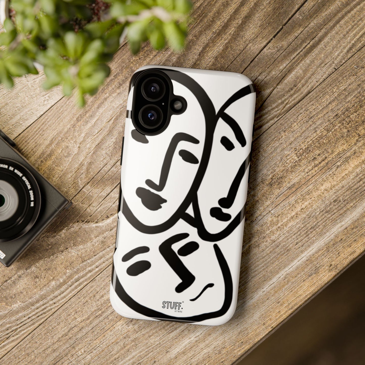 Les Trois Visages | Coque résistante double protection — inspiration Matisse