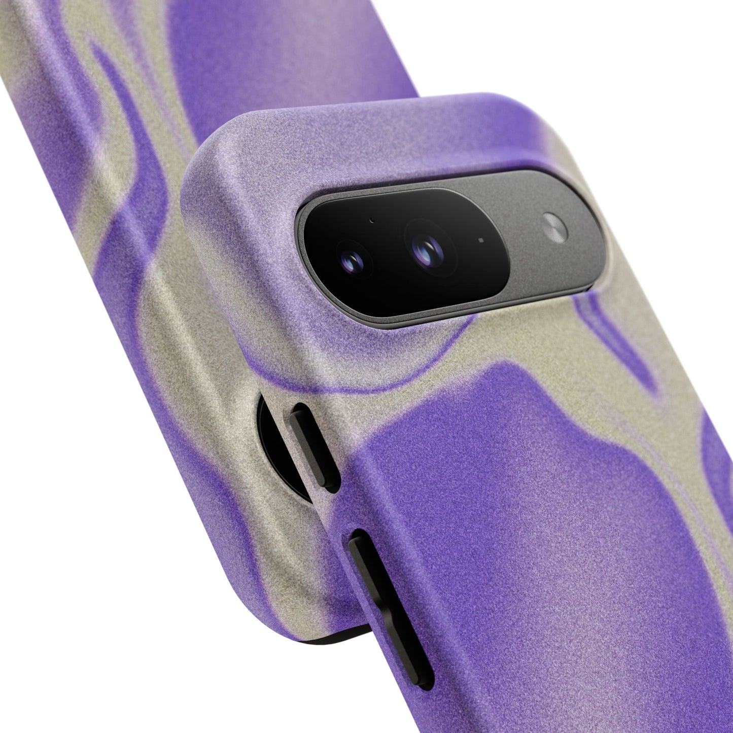 Swirly Case | Coque résistante double protection - Motif vague pourpre