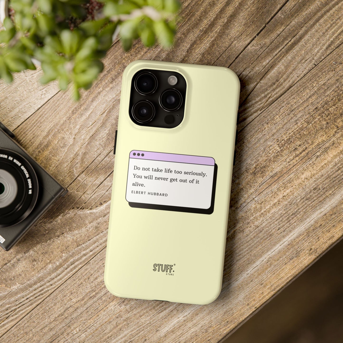 Window Case | Coque résistante à double protection avec citation – Design minimal & message puissant