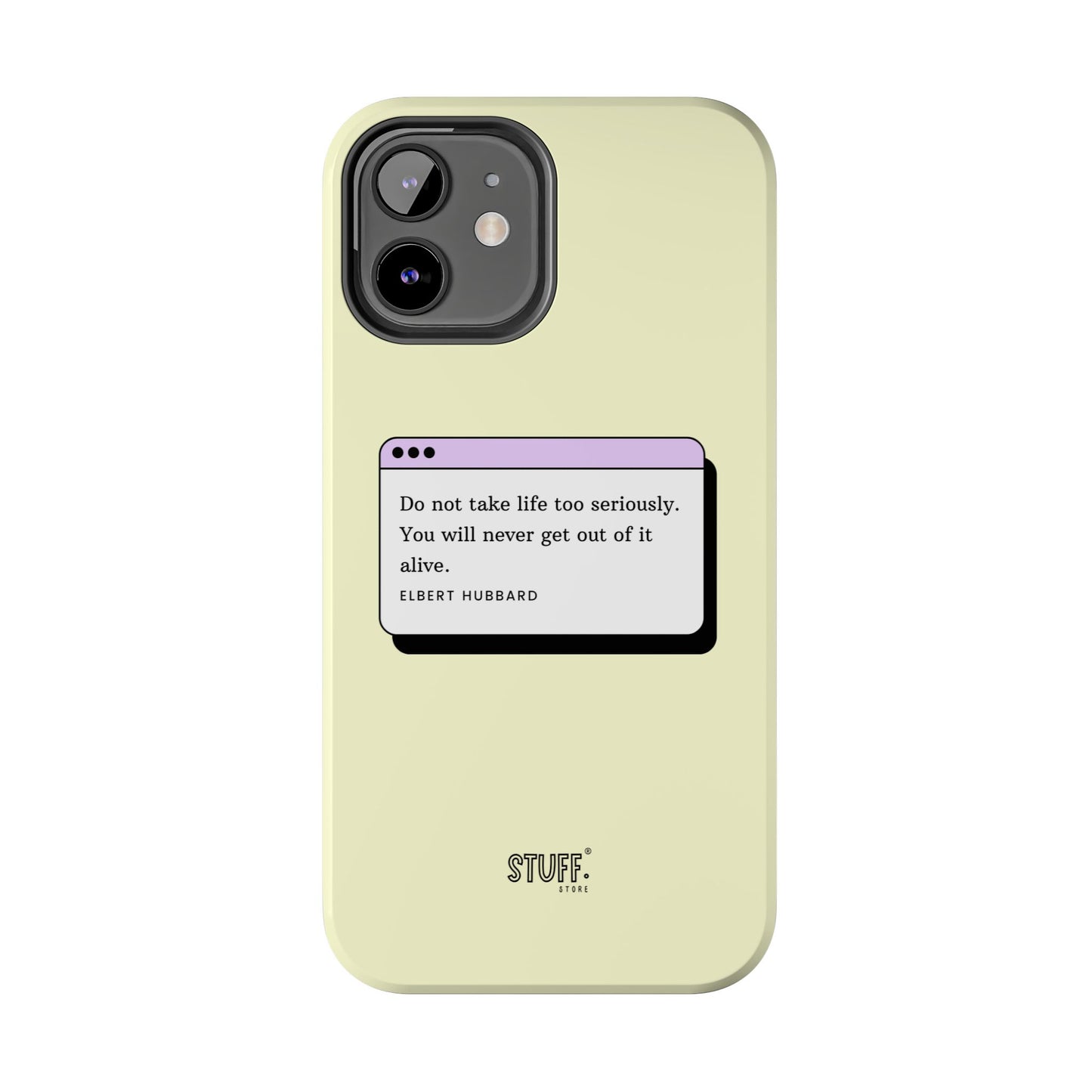 Window Case | Coque résistante à double protection avec citation – Design minimal & message puissant
