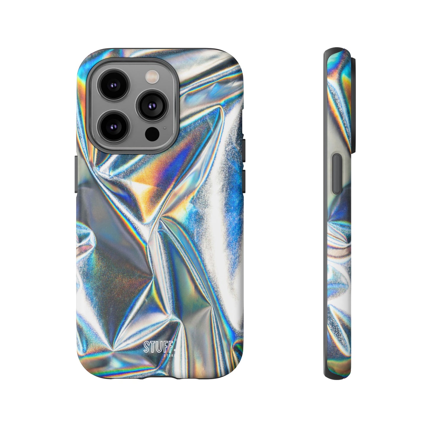 Metallic Case | Coque résistante double protection anti-choc - Effet Métallique