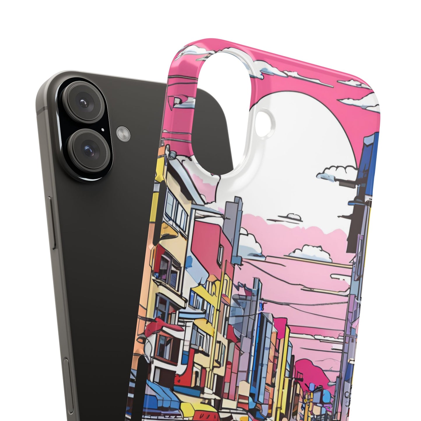 Pop Art Sunset | Coque snap légère et résistante inspiration Lichtenstein