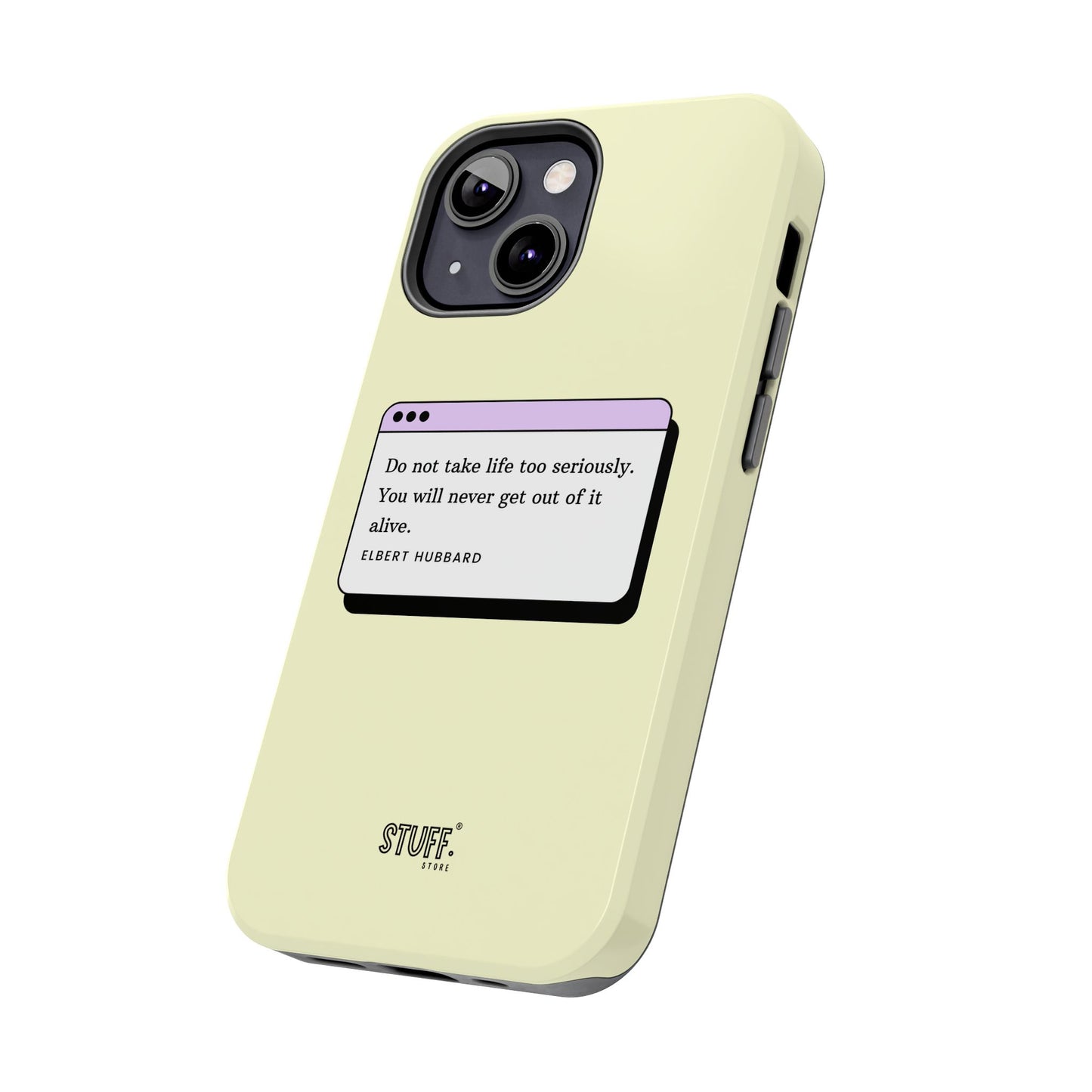Window Case | Coque résistante à double protection avec citation – Design minimal & message puissant