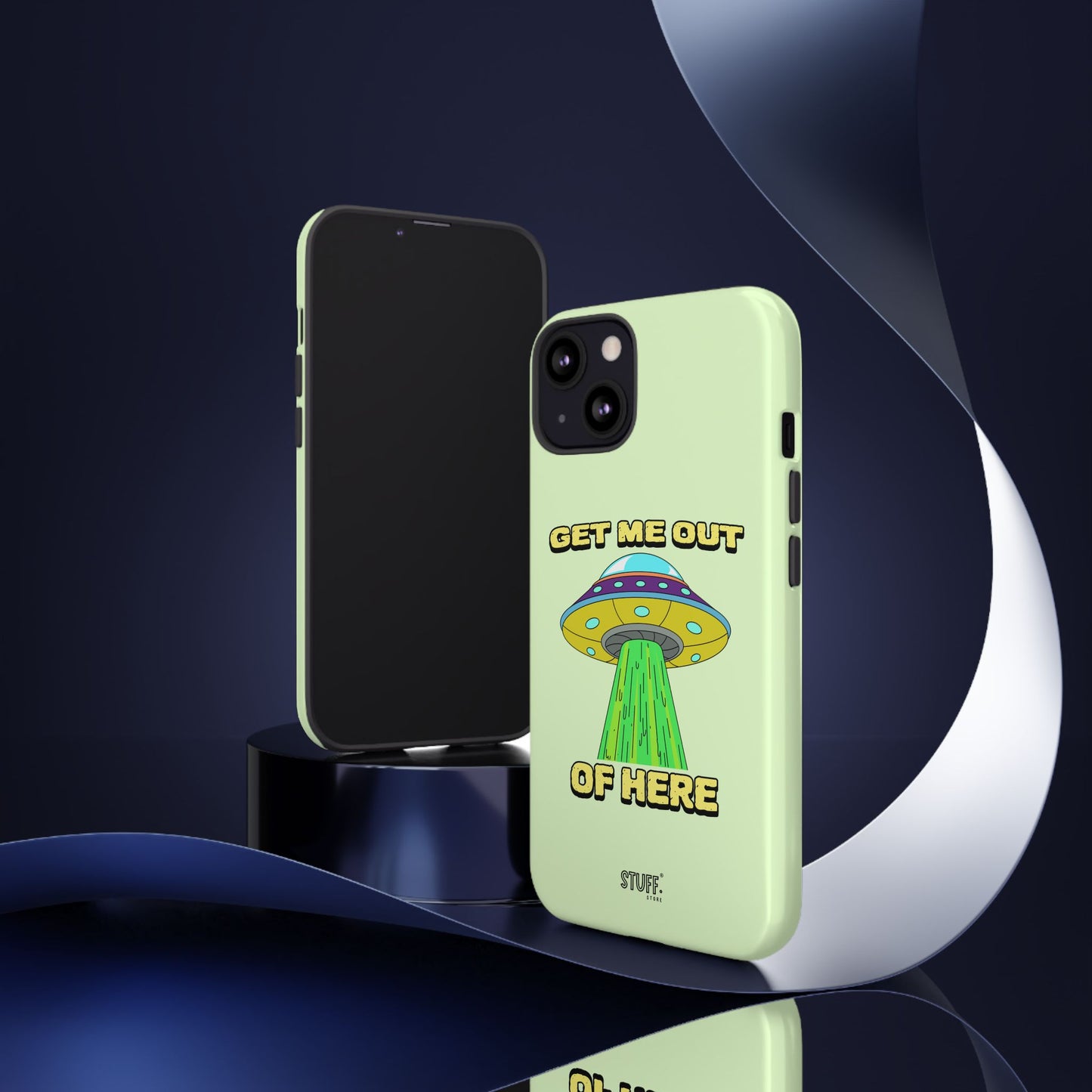 Get Me Out of Here | Coque résistante anti-choc — Vert Menthe