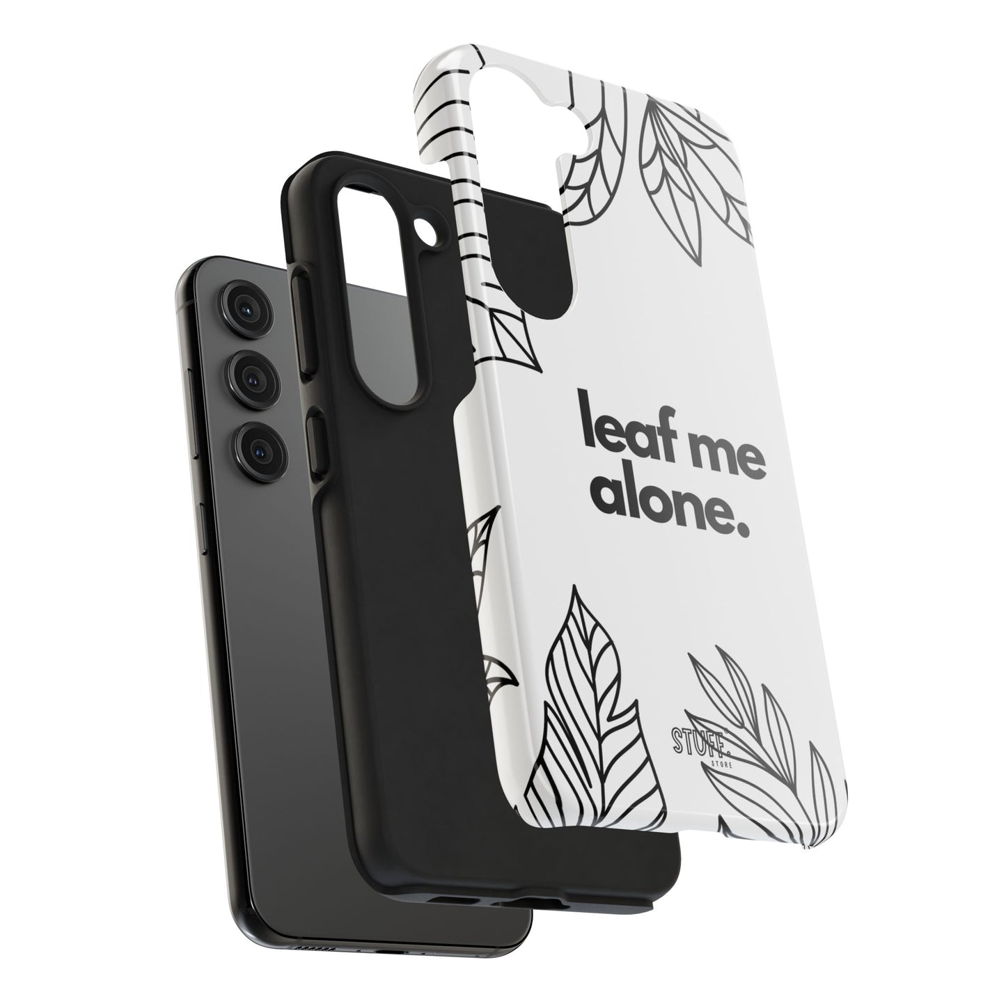 Leaf Me Case | Coque résistante double protection avec design minimaliste
