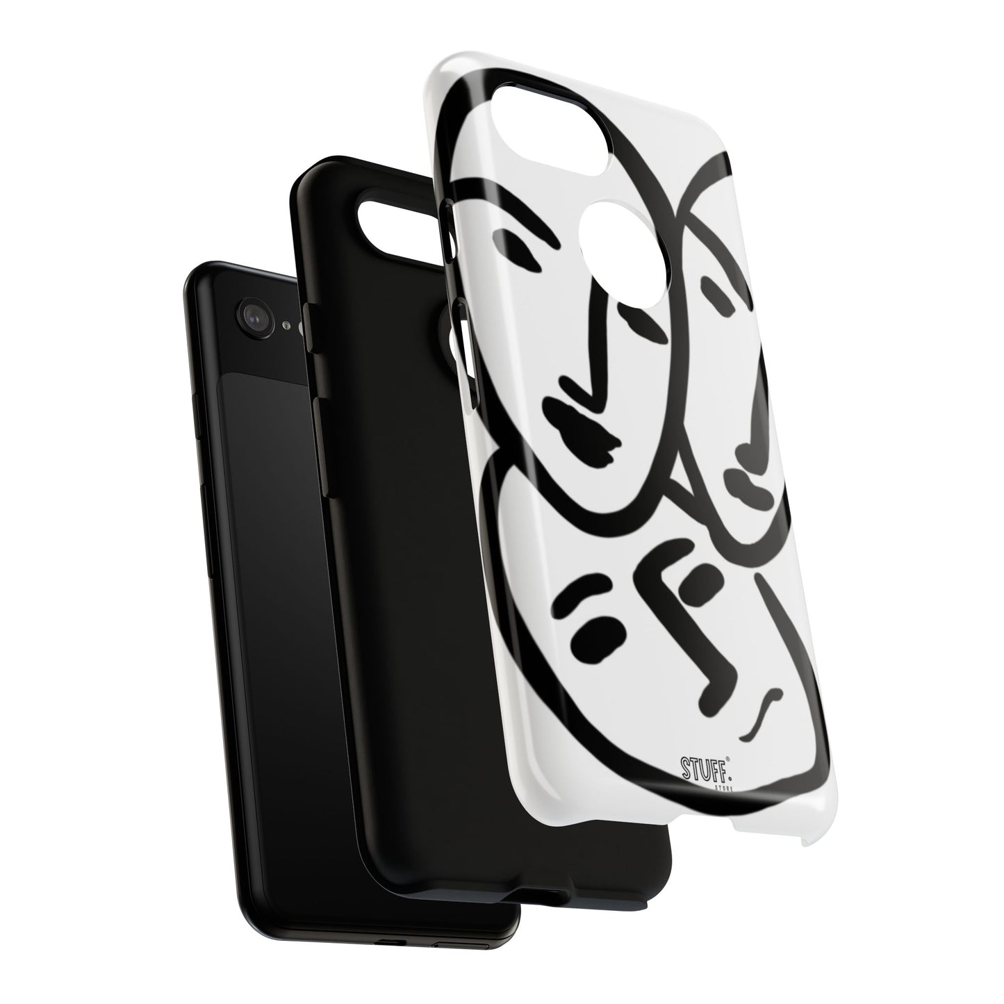 Les Trois Visages | Coque résistante double protection — inspiration Matisse