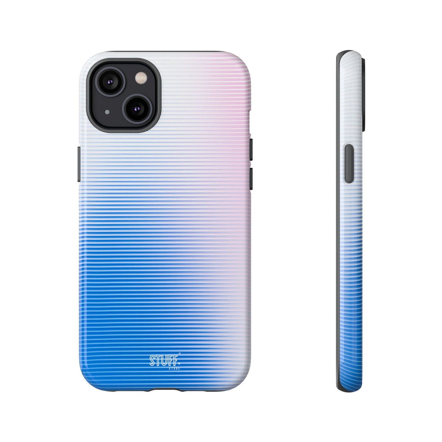 Gradient Case | Coque résistante double protection anti-choc - Dégradé Bleu & Rose