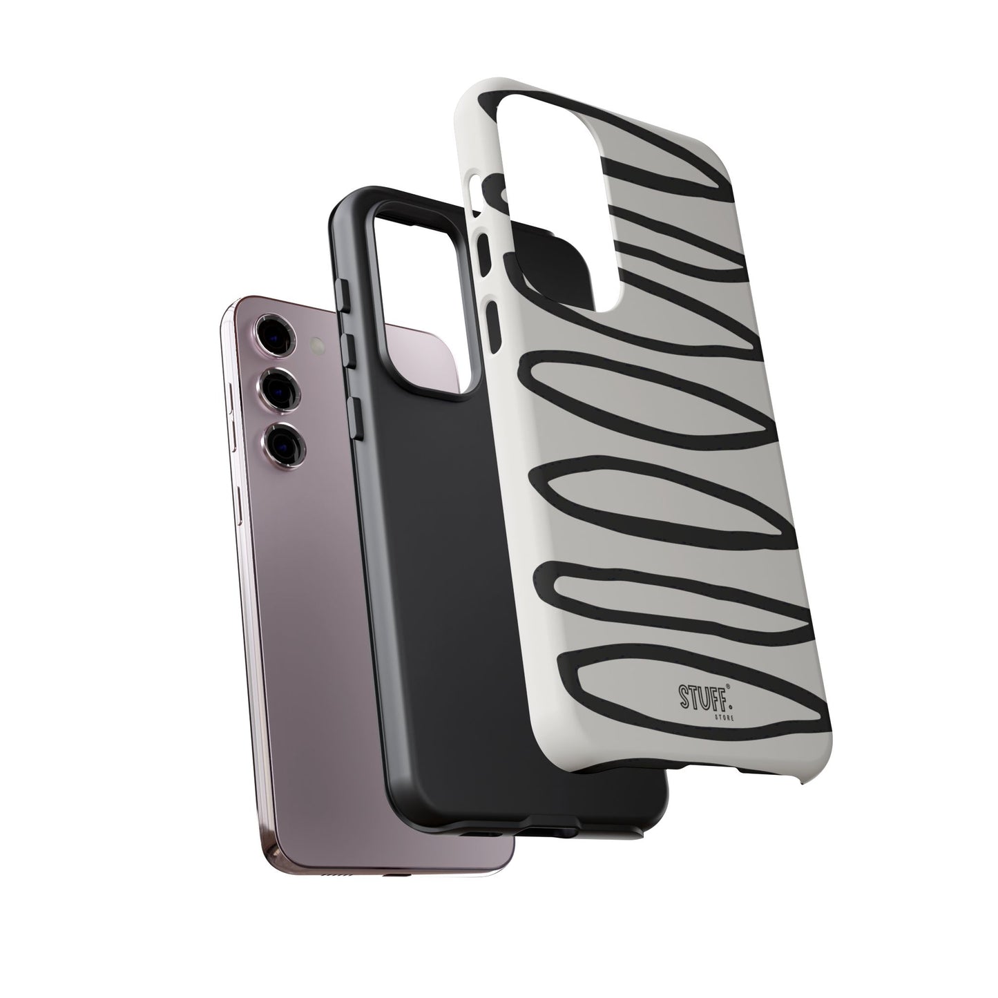 Loopy Case | Coque résistante double protection - Motif cercles abstraits