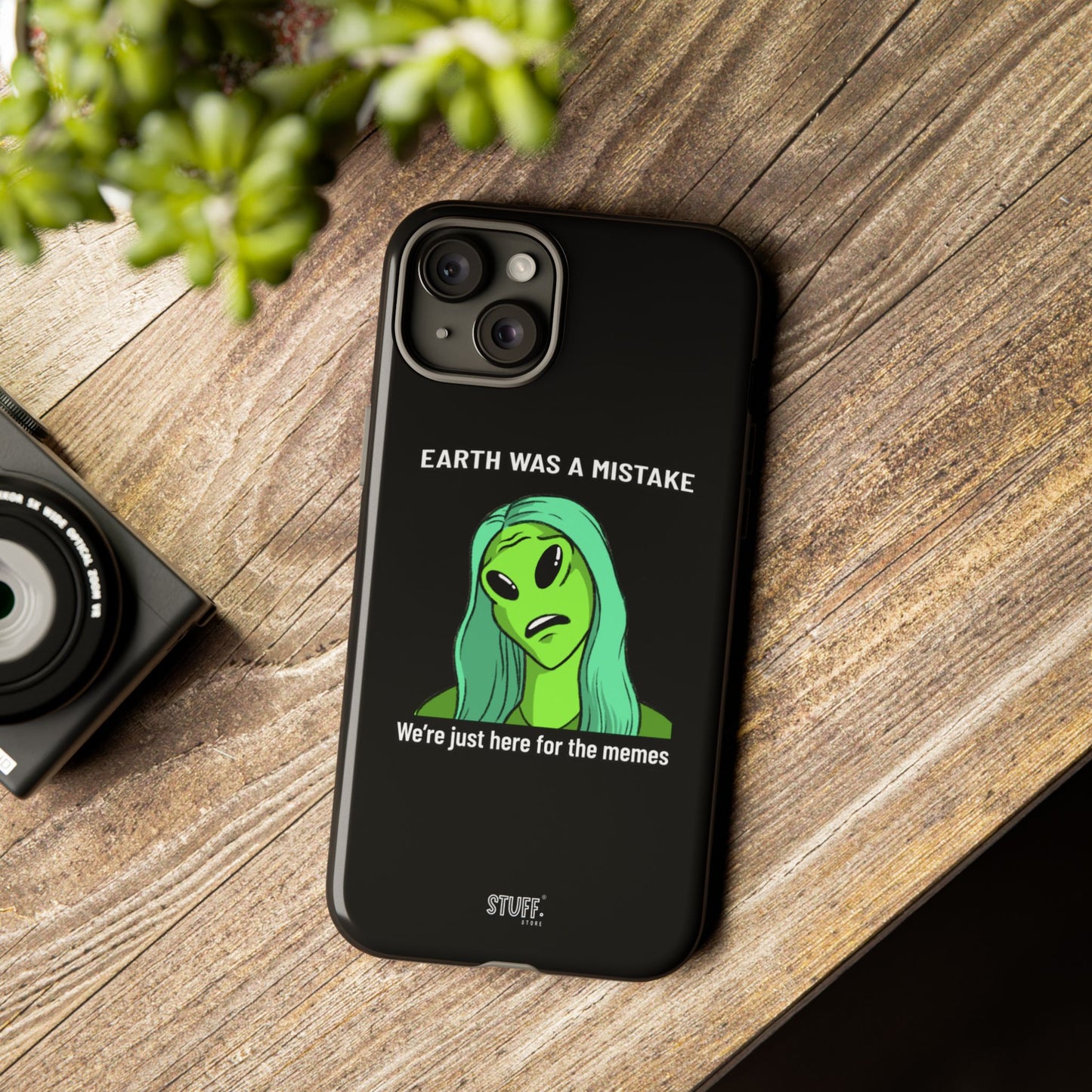 Meme Liking Alien Case | Coque résistante double protection pour les amateurs de Pop Culture
