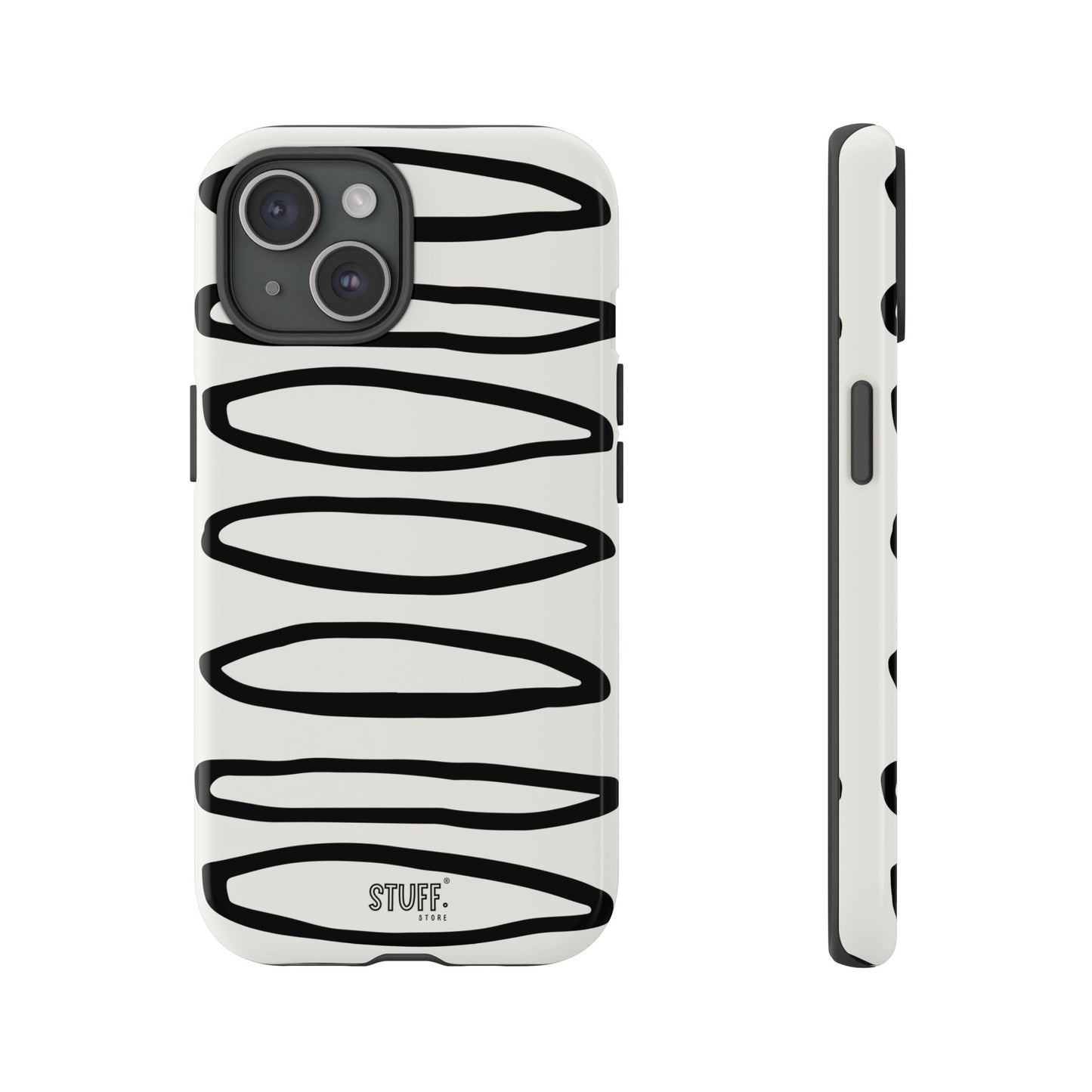Loopy Case | Coque résistante double protection - Motif cercles abstraits
