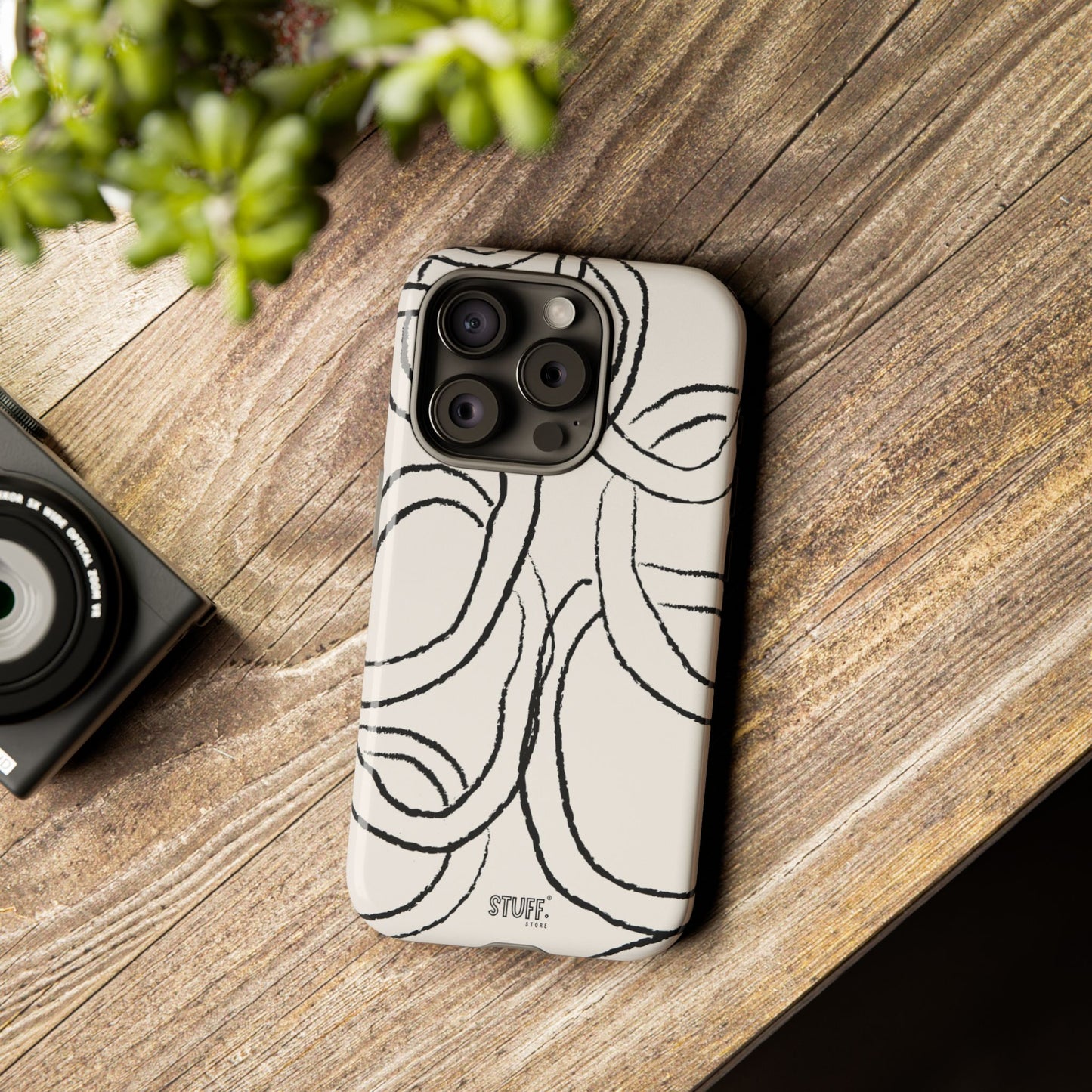 Doodly Case | Coque résistante double protection avec Design Gribouillis Minimaliste