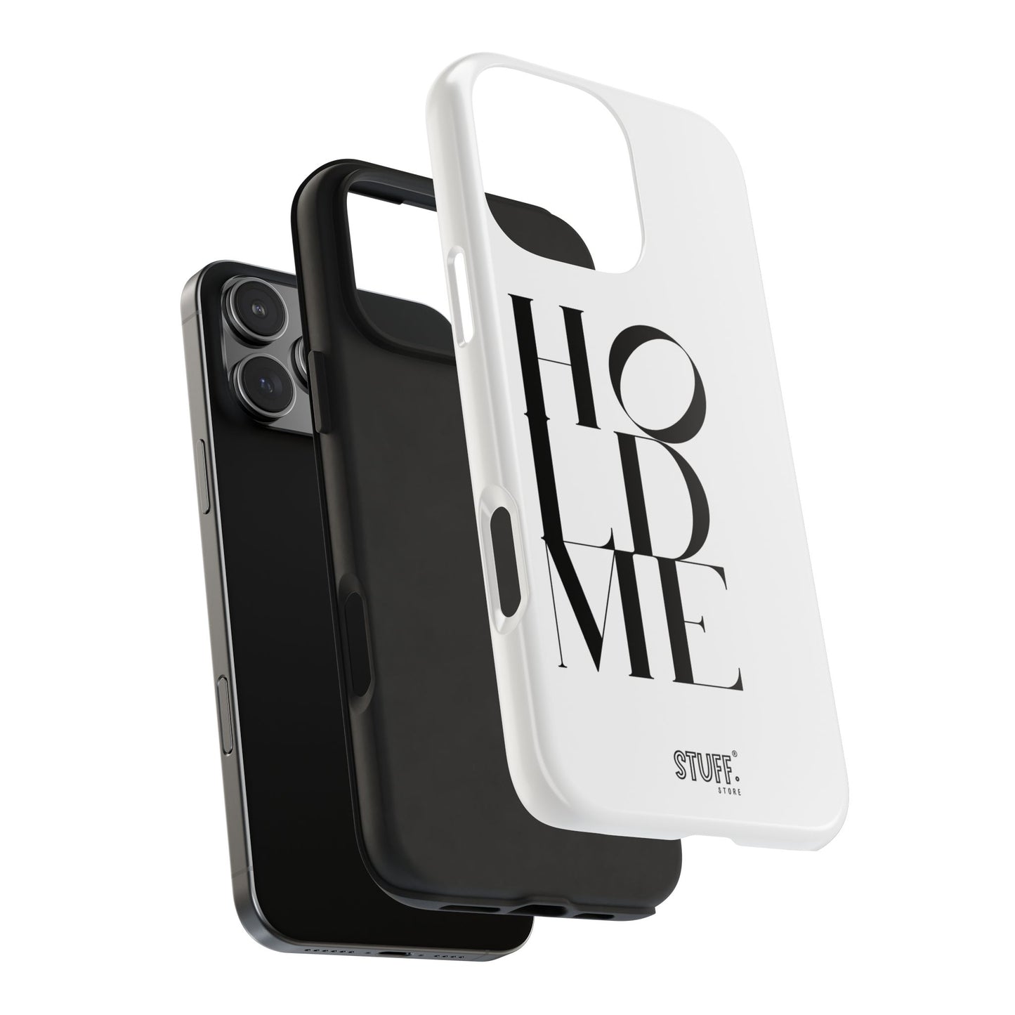 Hold Me | Coque résistante et durable avec Design épuré Monochrome