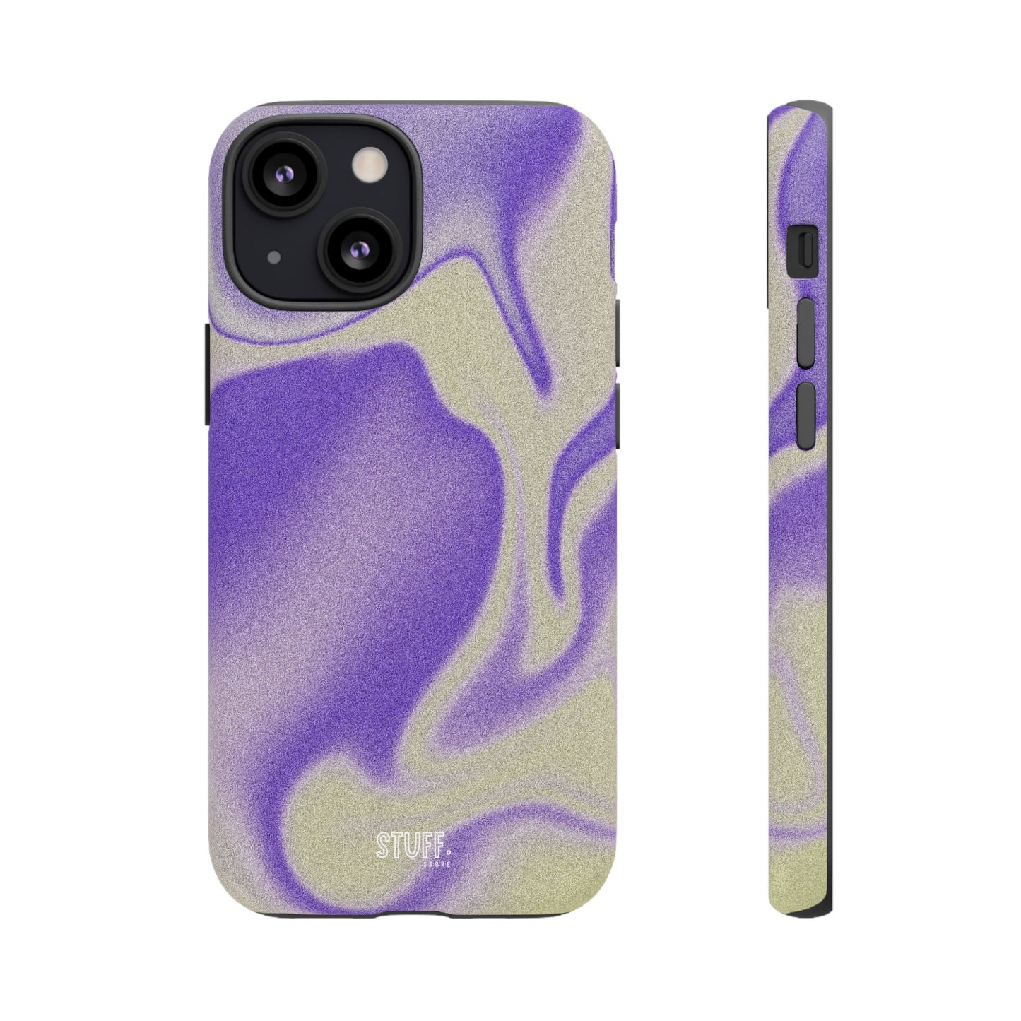 Swirly Case | Coque résistante double protection - Motif vague pourpre