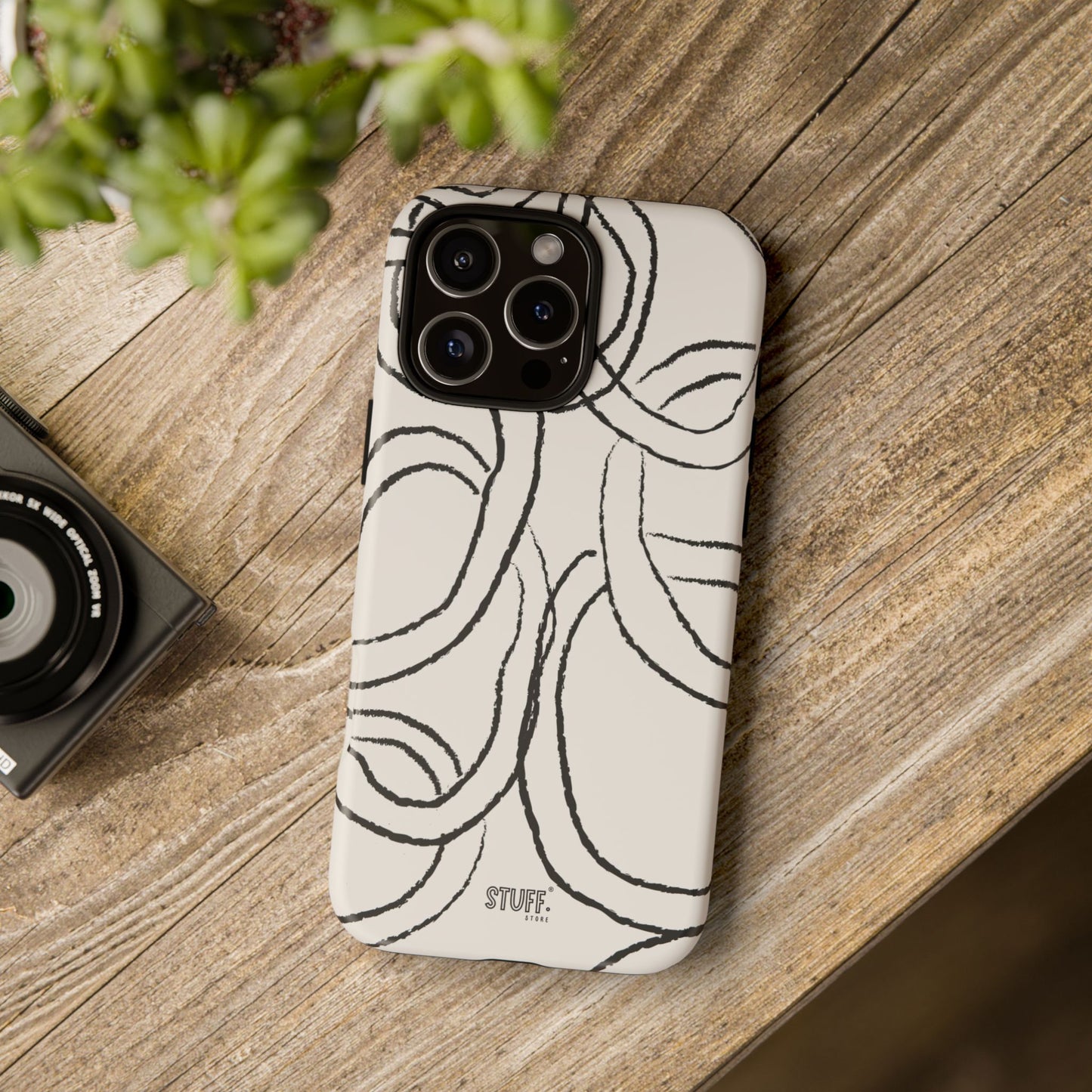 Doodly Case | Coque résistante double protection avec Design Gribouillis Minimaliste