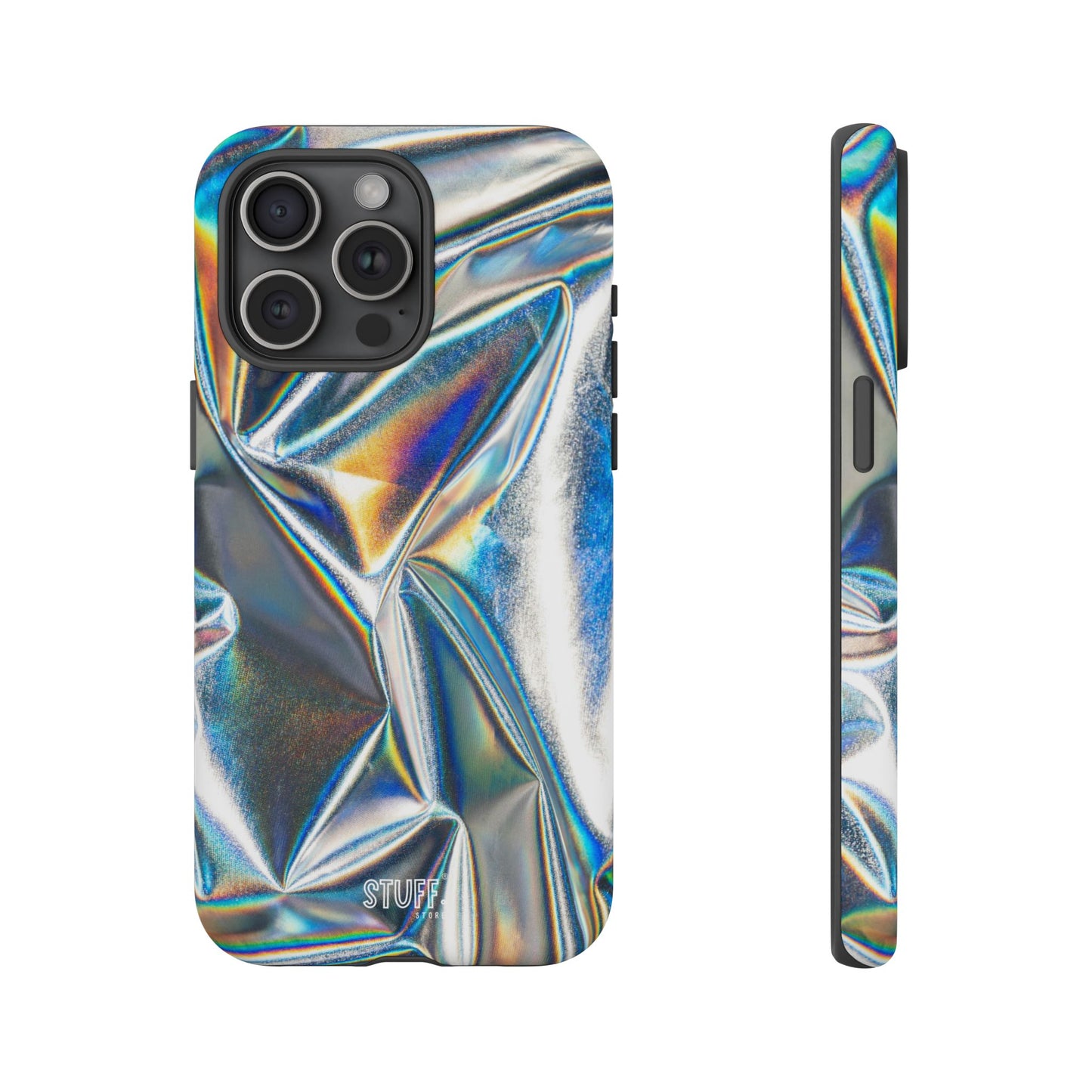 Metallic Case | Coque résistante double protection anti-choc - Effet Métallique