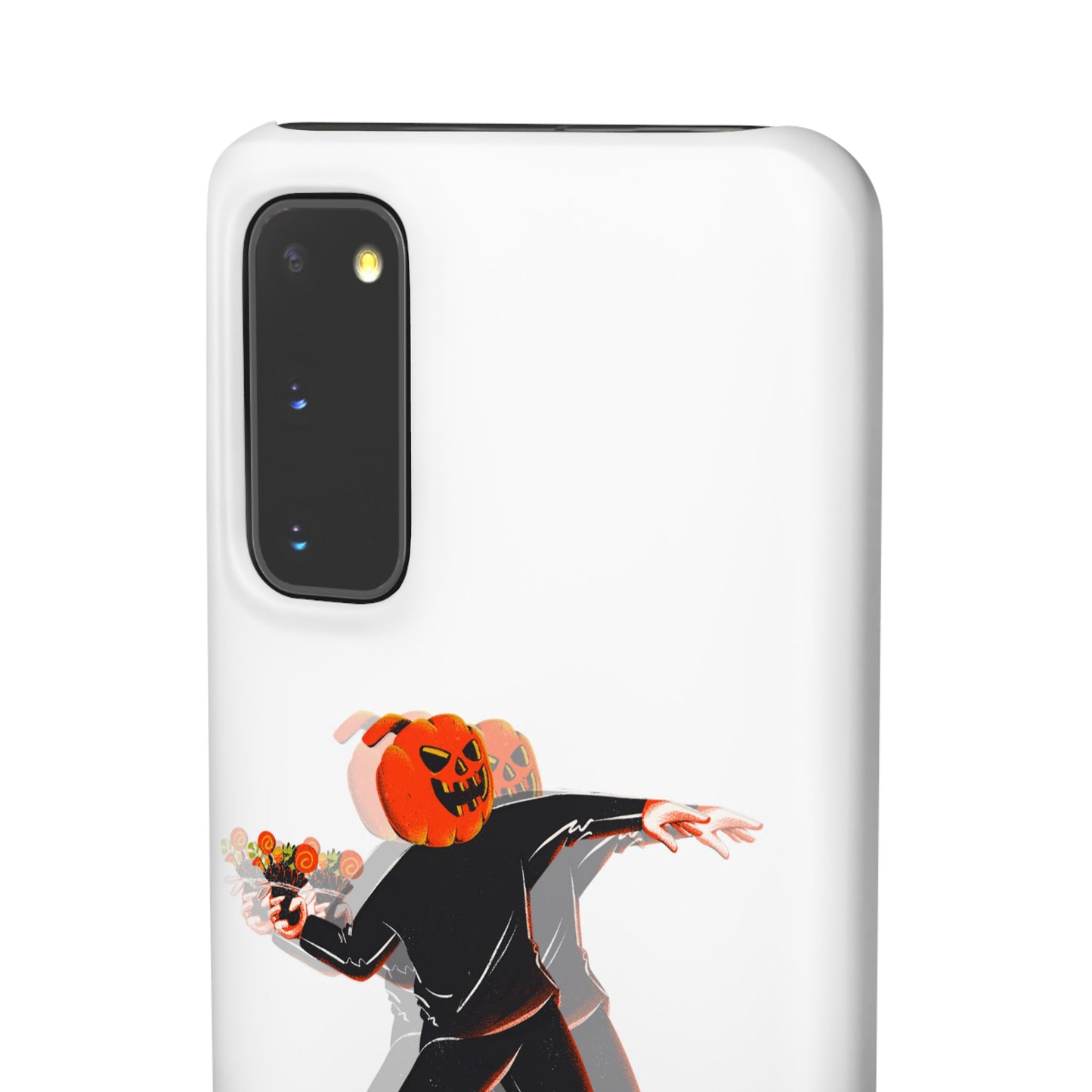 Pumpksy | Coque snap légère et résistante inspiration Banksy – Blanc