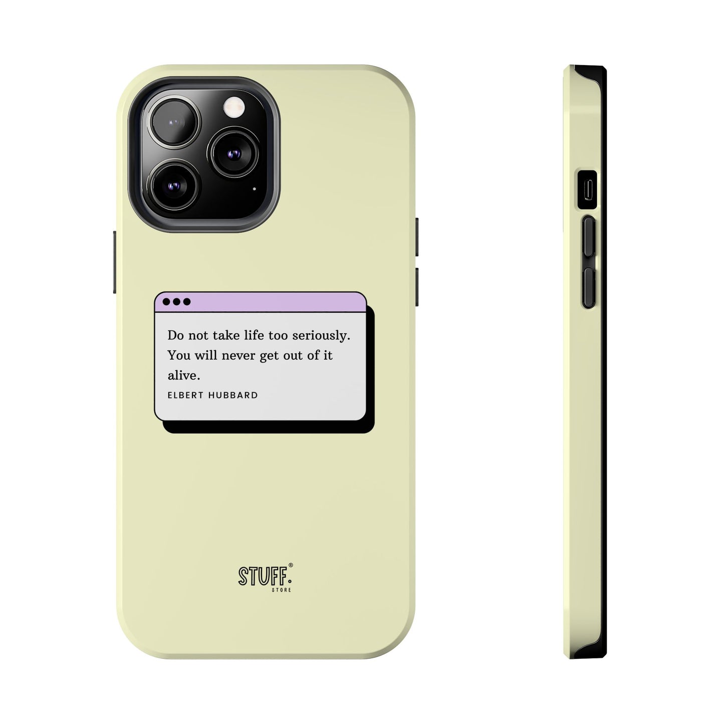 Window Case | Coque résistante à double protection avec citation – Design minimal & message puissant