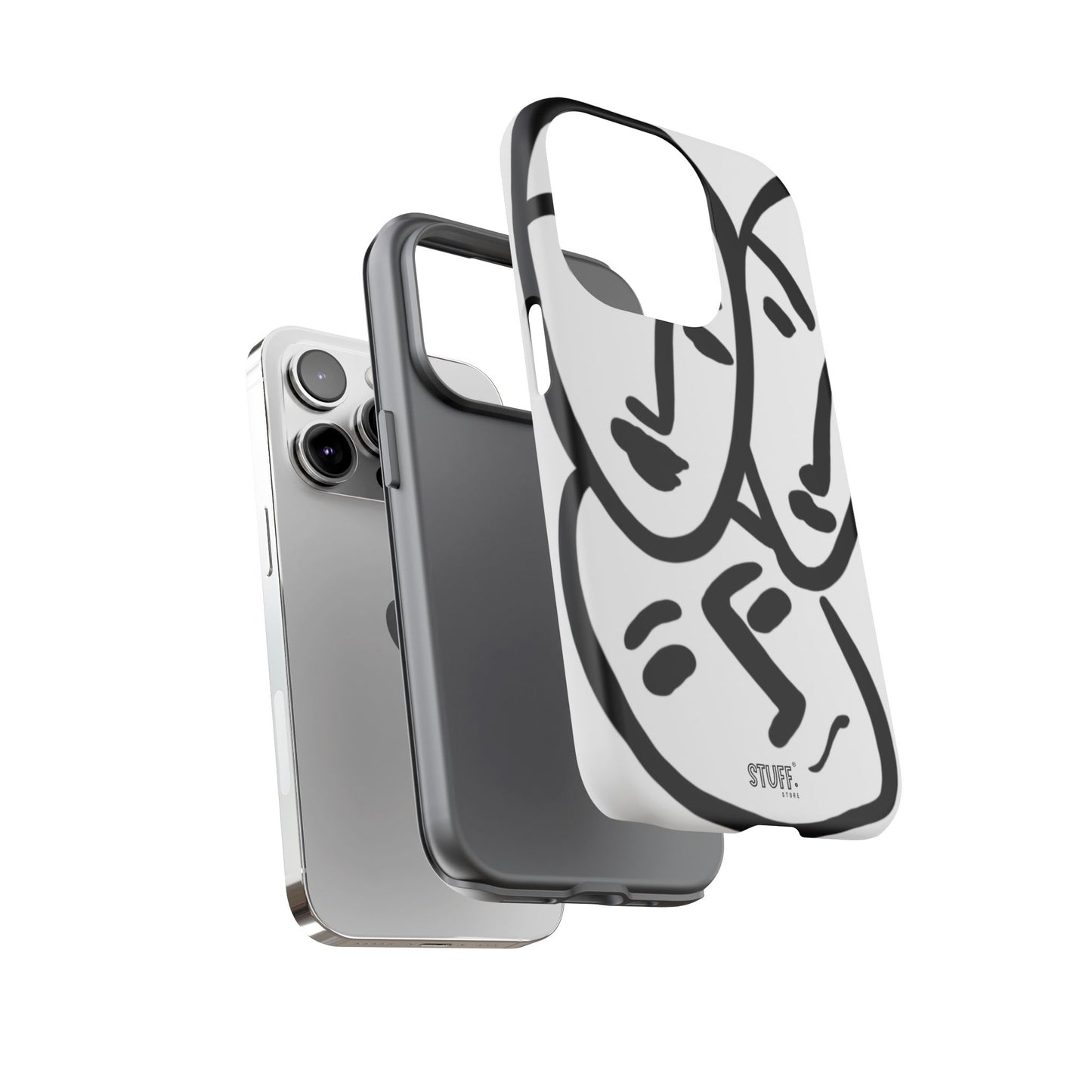 Les Trois Visages | Coque résistante double protection — inspiration Matisse