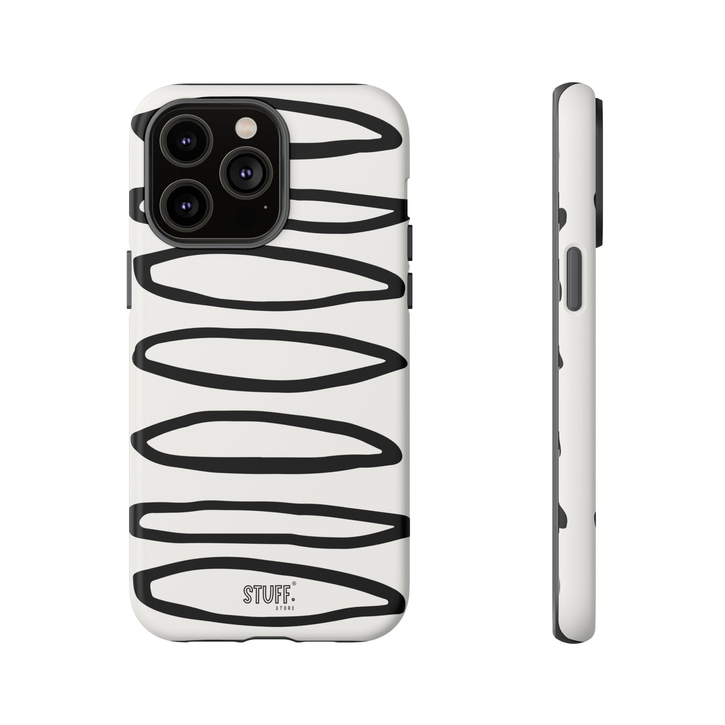 Loopy Case | Coque résistante double protection - Motif cercles abstraits