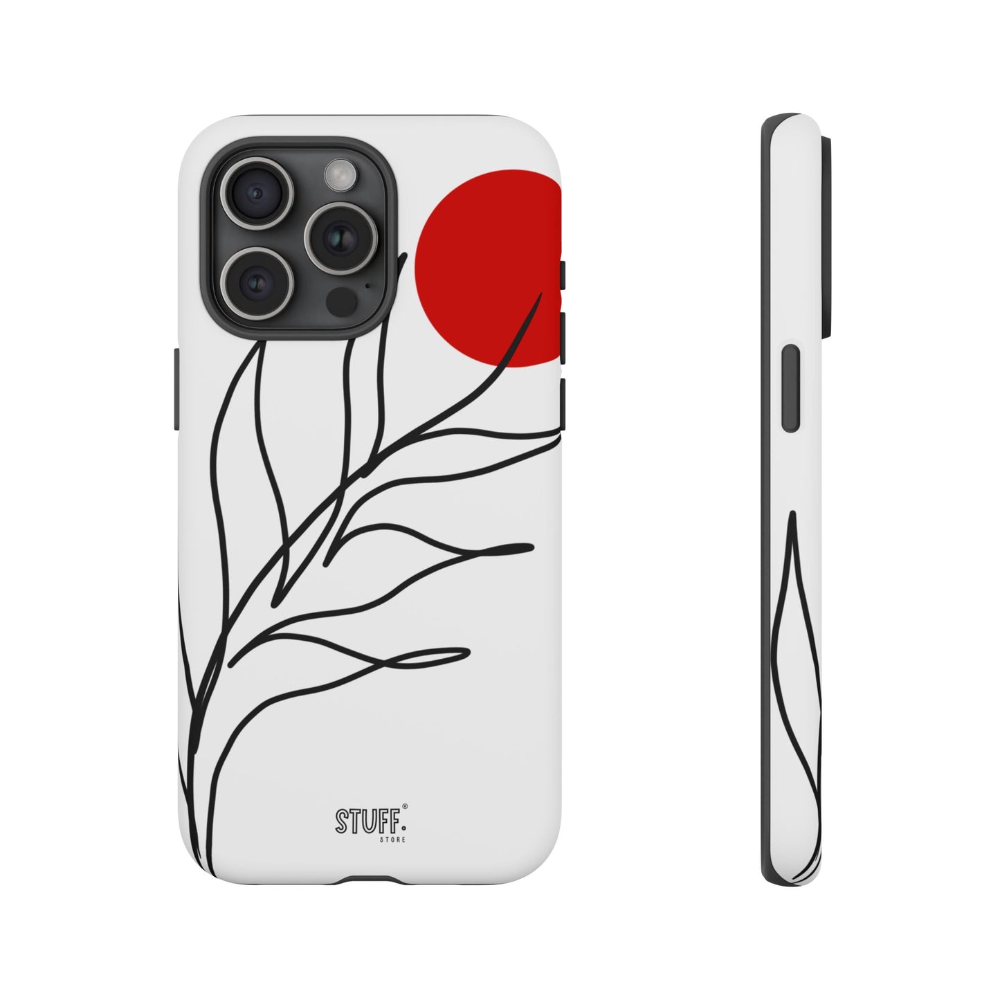 Red Sun Case | Coque résistante double protection avec Design Minimaliste