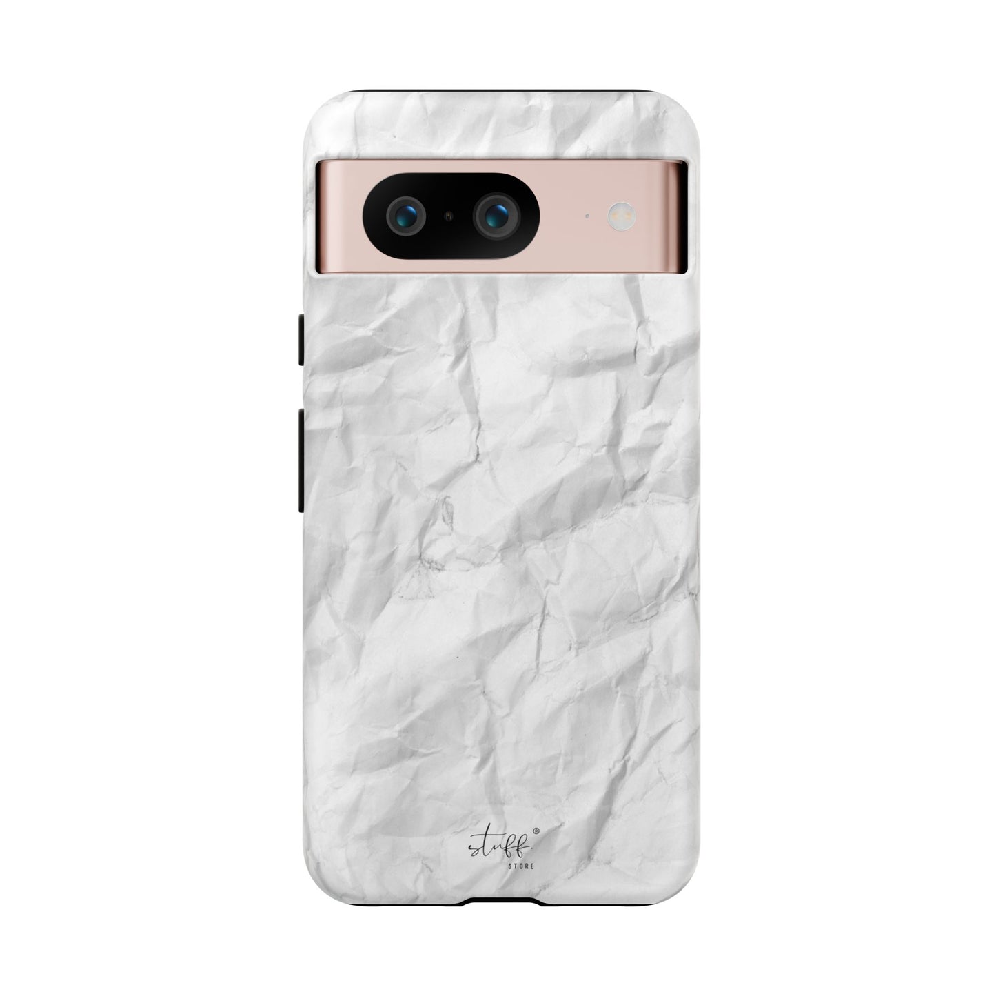 Crinkled Case | Coque résistante double protection anti-choc Effet Papier Froissé Mat