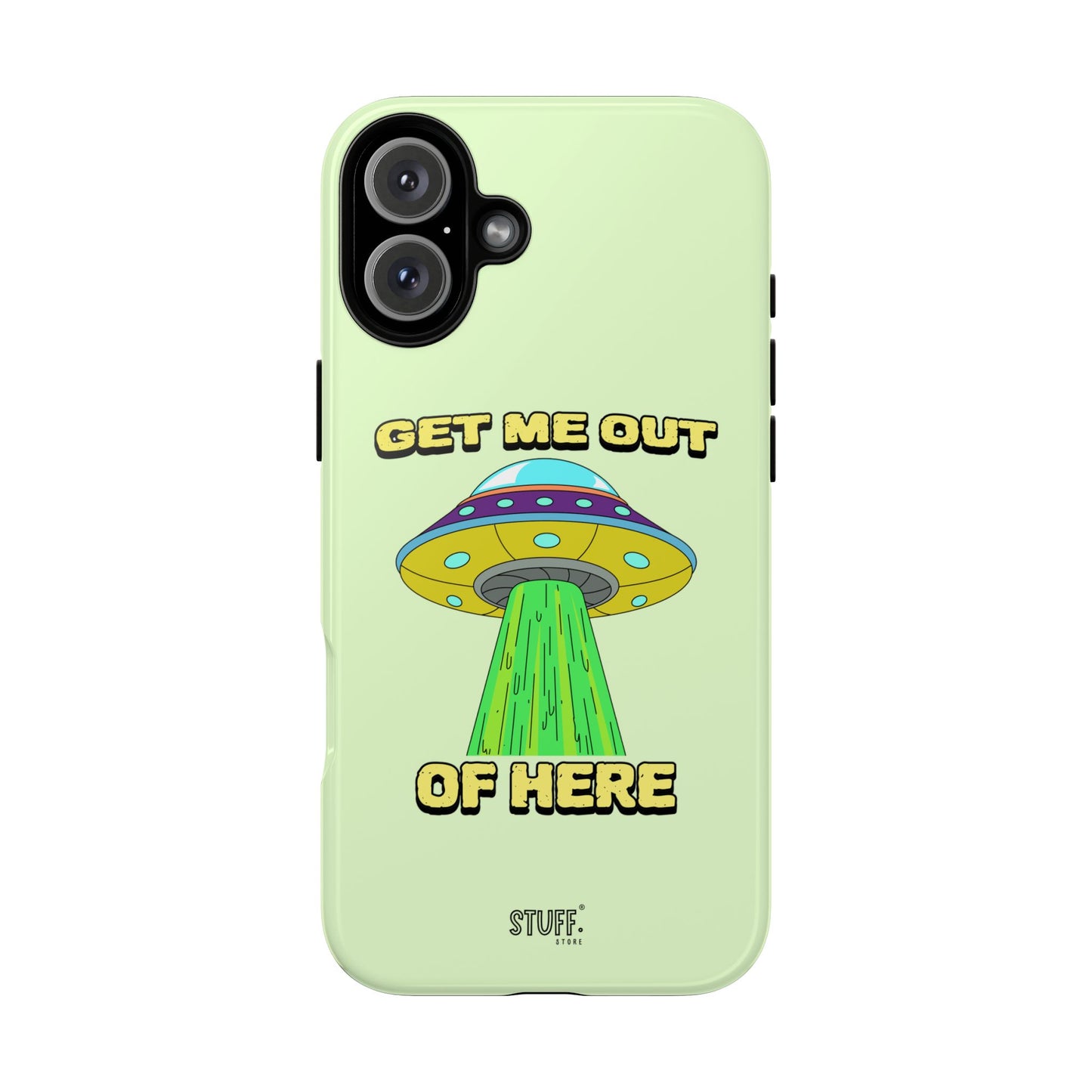 Get Me Out of Here | Coque résistante anti-choc — Vert Menthe