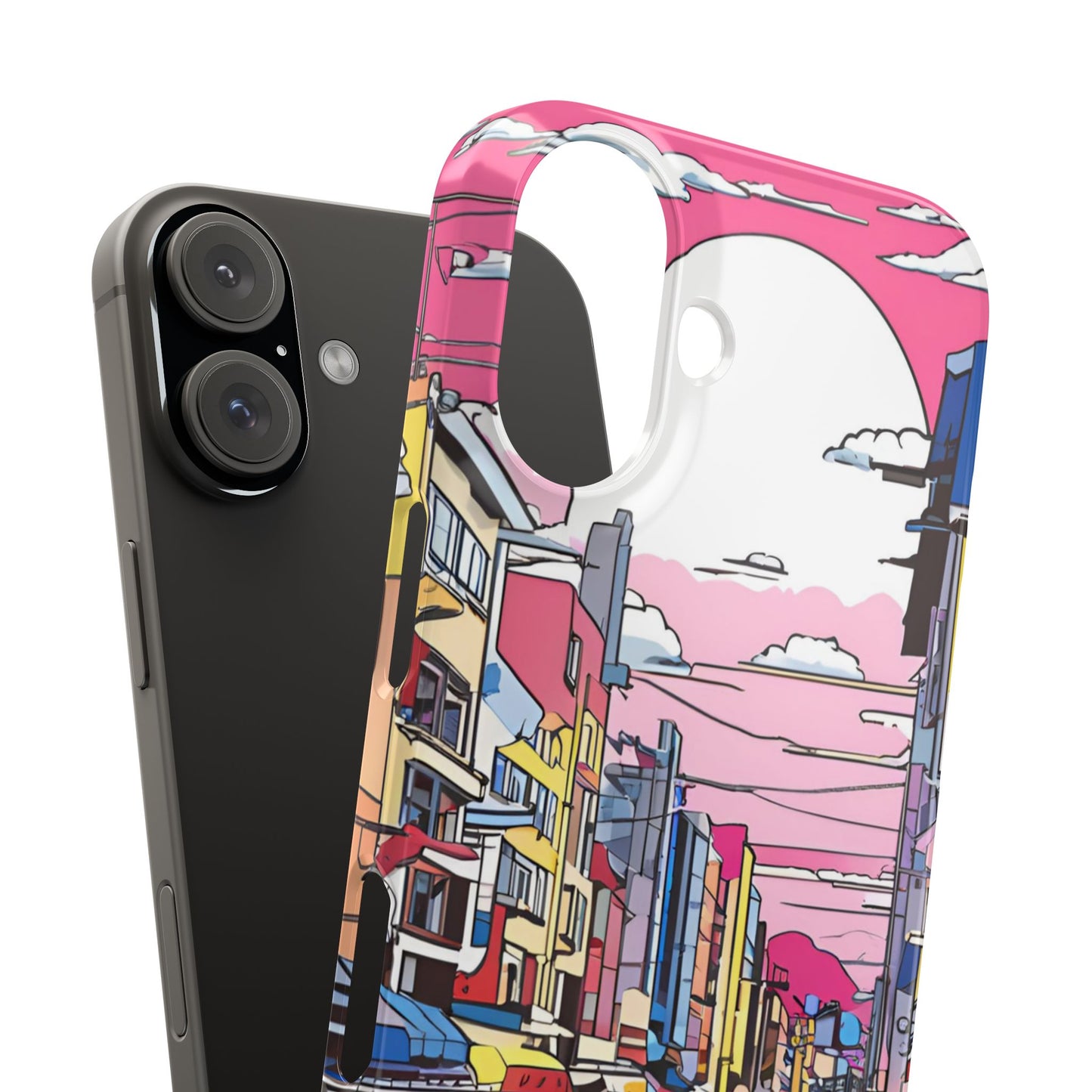 Pop Art Sunset | Coque snap légère et résistante inspiration Lichtenstein