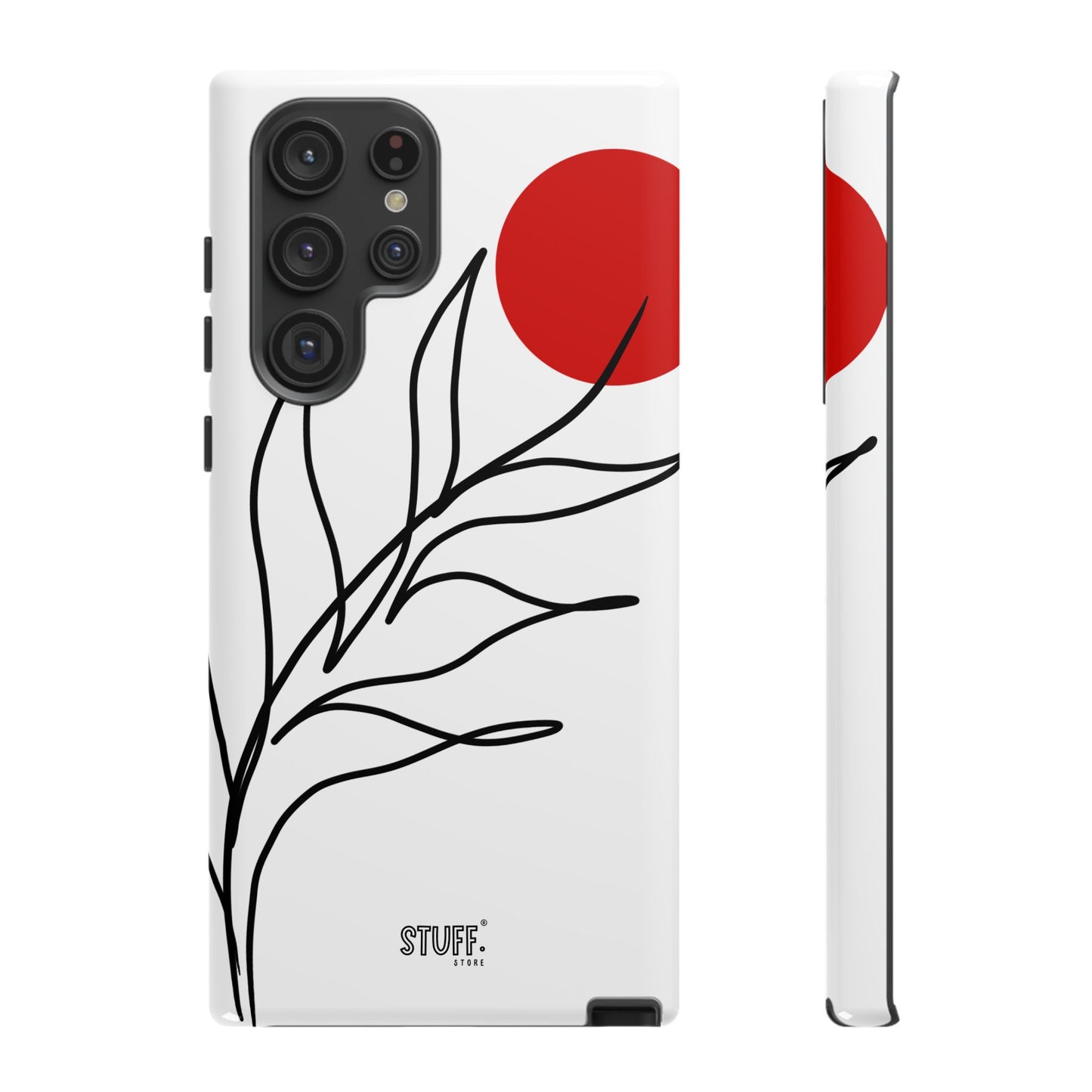 Red Sun Case | Coque résistante double protection avec Design Minimaliste
