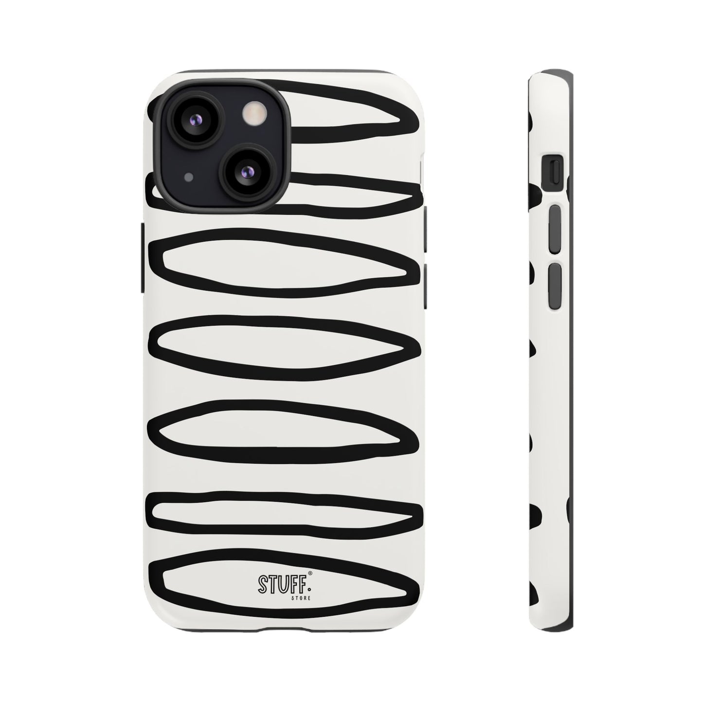 Loopy Case | Coque résistante double protection - Motif cercles abstraits