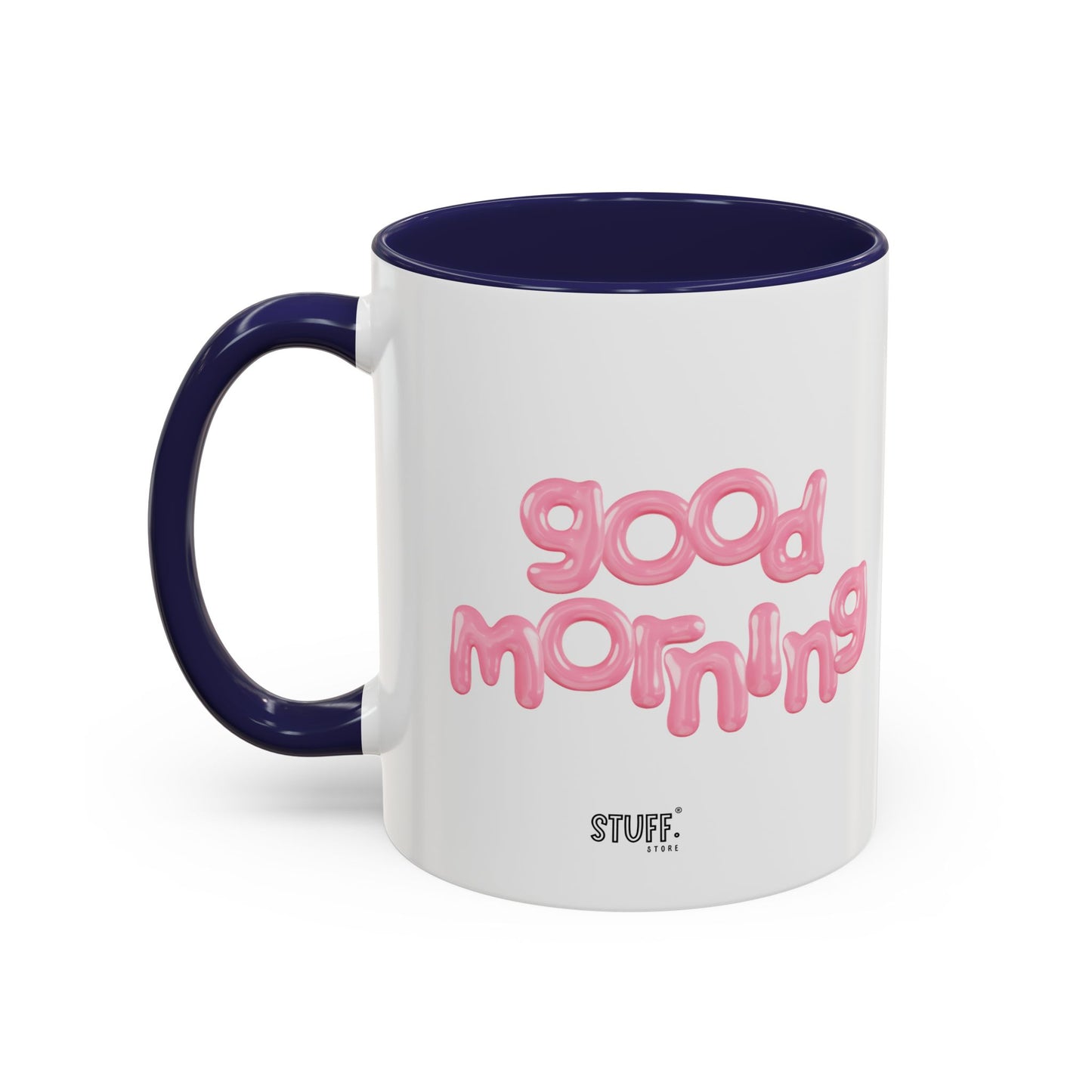 Balloon Cup | Two-tone ceramic mug with "balloon" lettering - 330ml