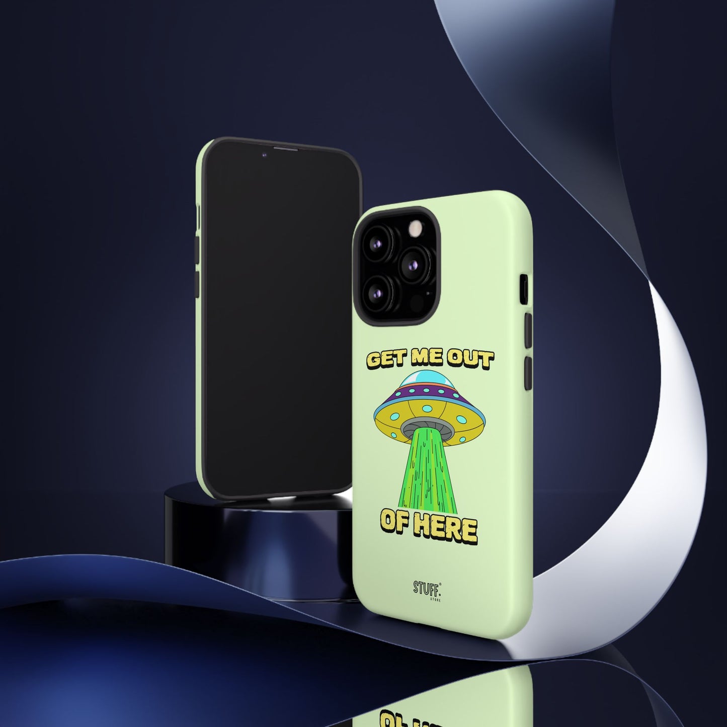Get Me Out of Here | Coque résistante anti-choc — Vert Menthe