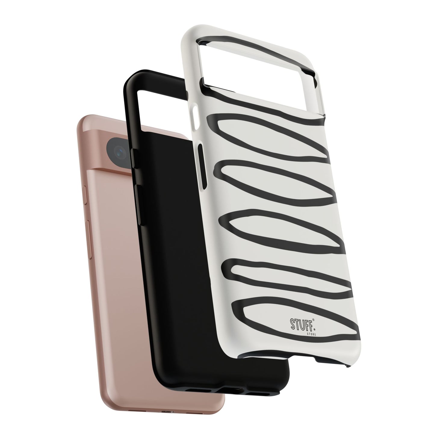 Loopy Case | Coque résistante double protection - Motif cercles abstraits