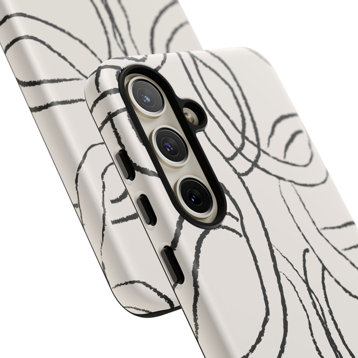 Doodly Case | Coque résistante double protection avec Design Gribouillis Minimaliste