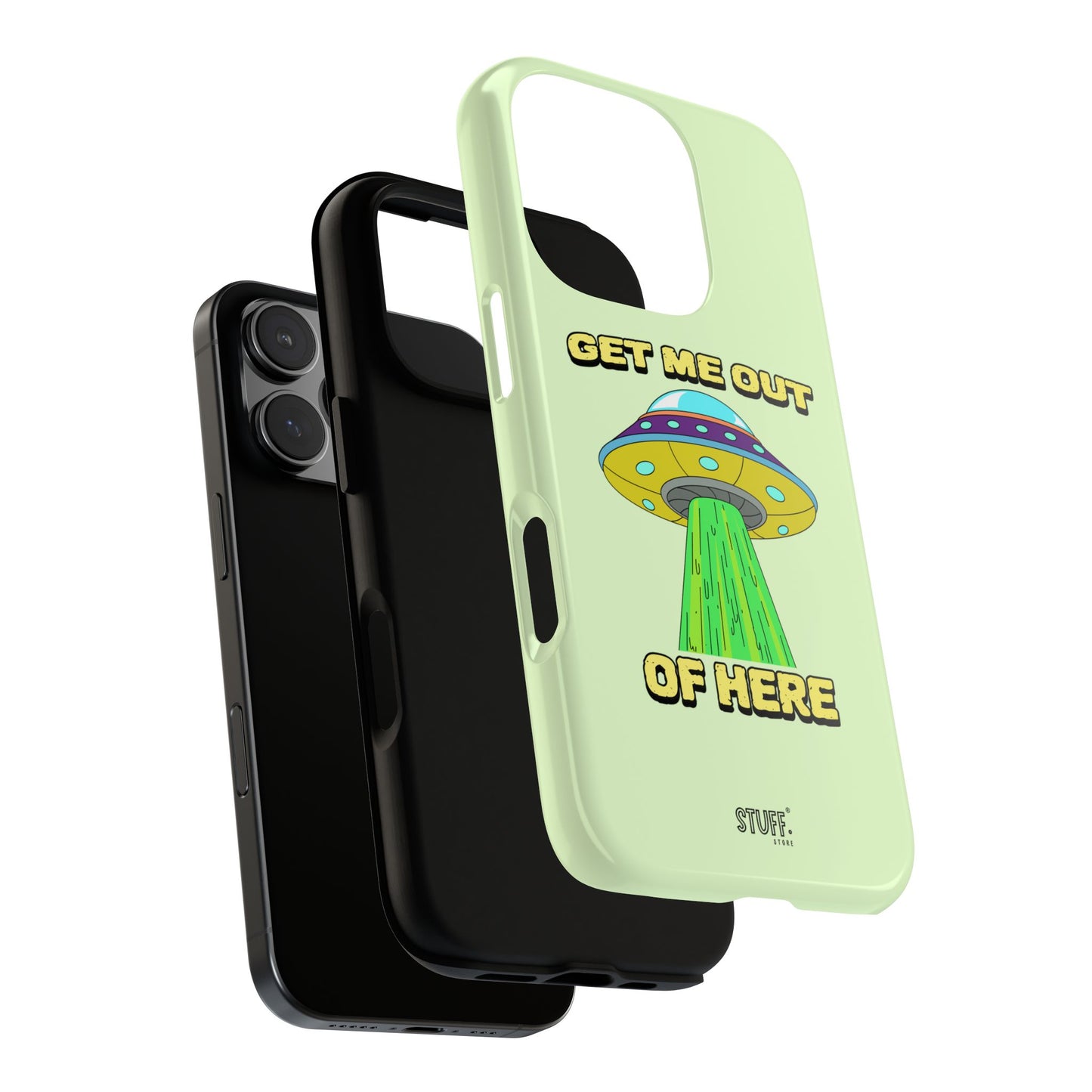 Get Me Out of Here | Coque résistante anti-choc — Vert Menthe