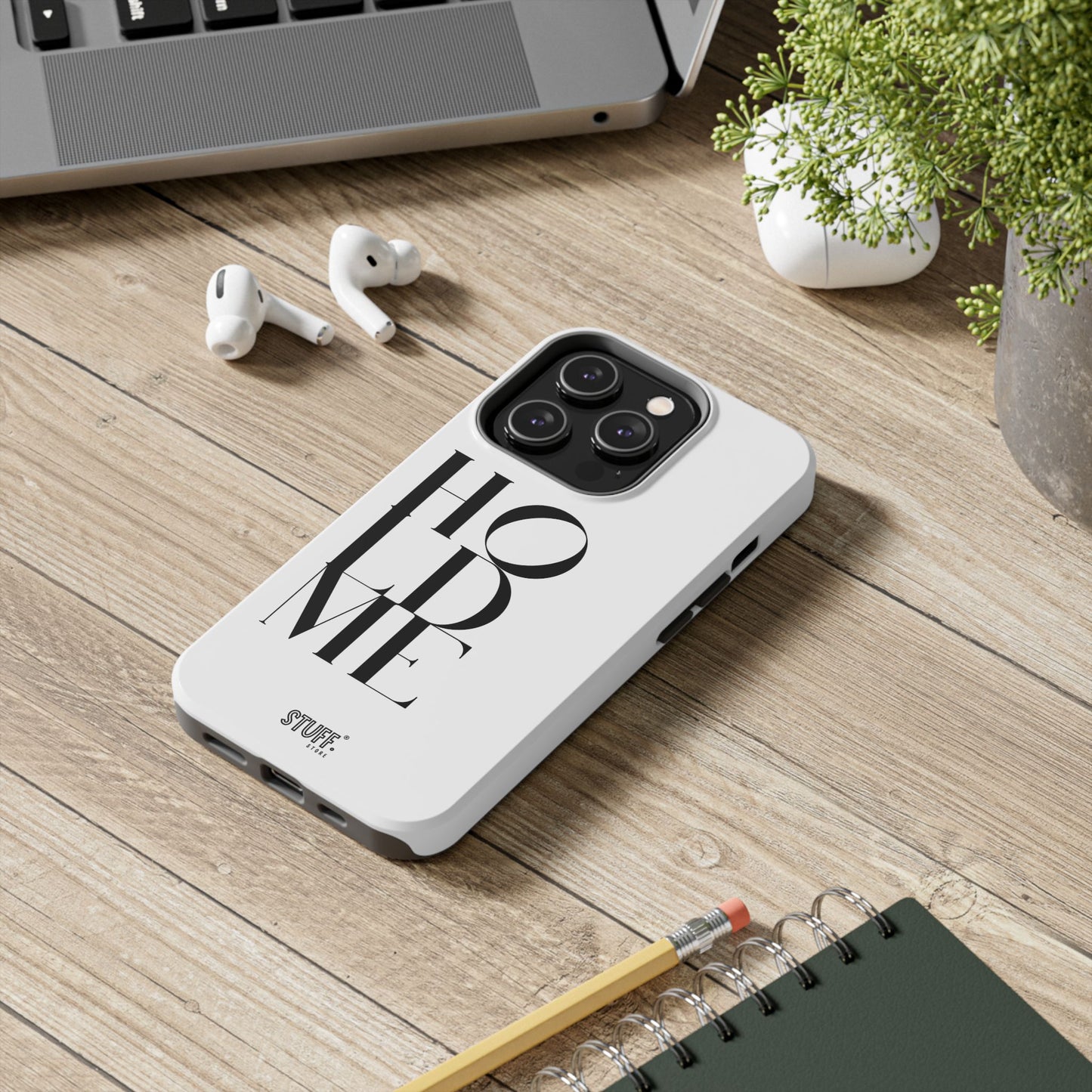 Hold Me | Coque résistante et durable avec Design épuré Monochrome