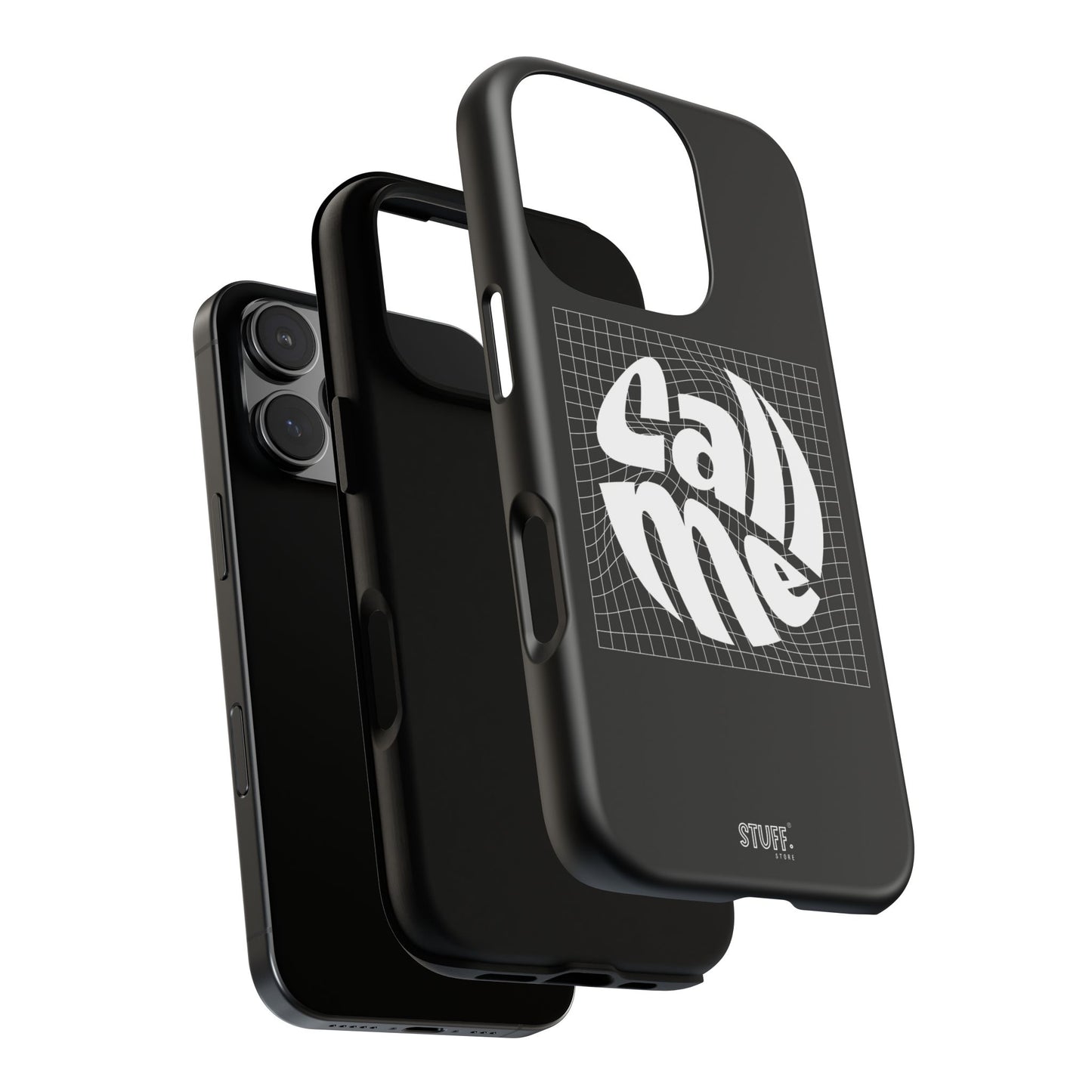 Call Me Case | Coque résistante double protection - Noir Effet Mat