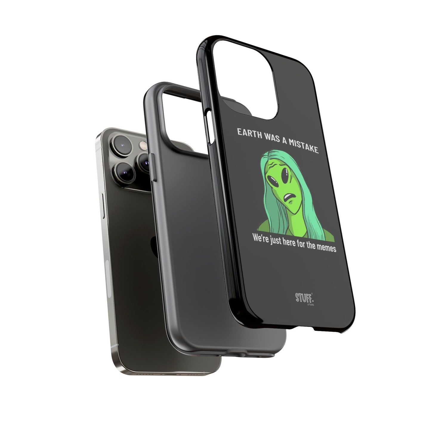 Meme Liking Alien Case | Coque résistante double protection pour les amateurs de Pop Culture