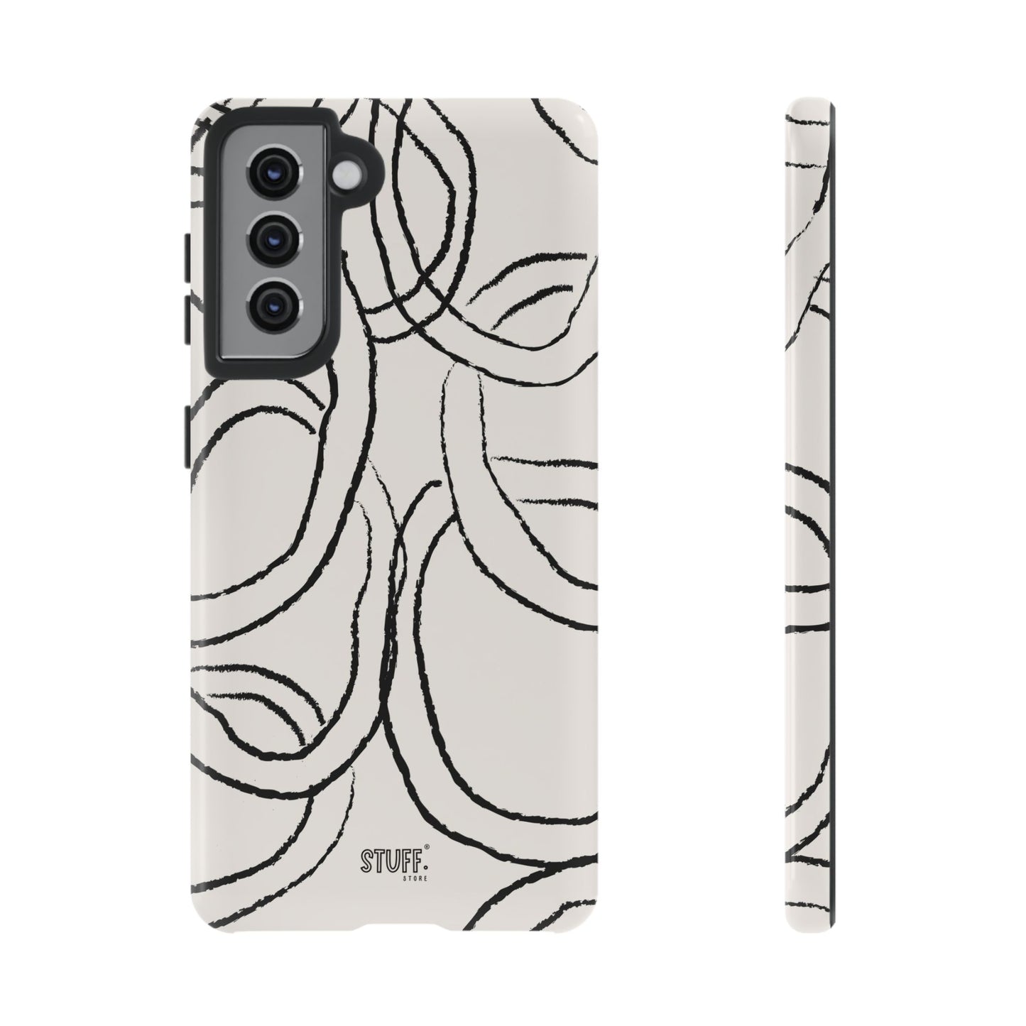 Doodly Case | Coque résistante double protection avec Design Gribouillis Minimaliste