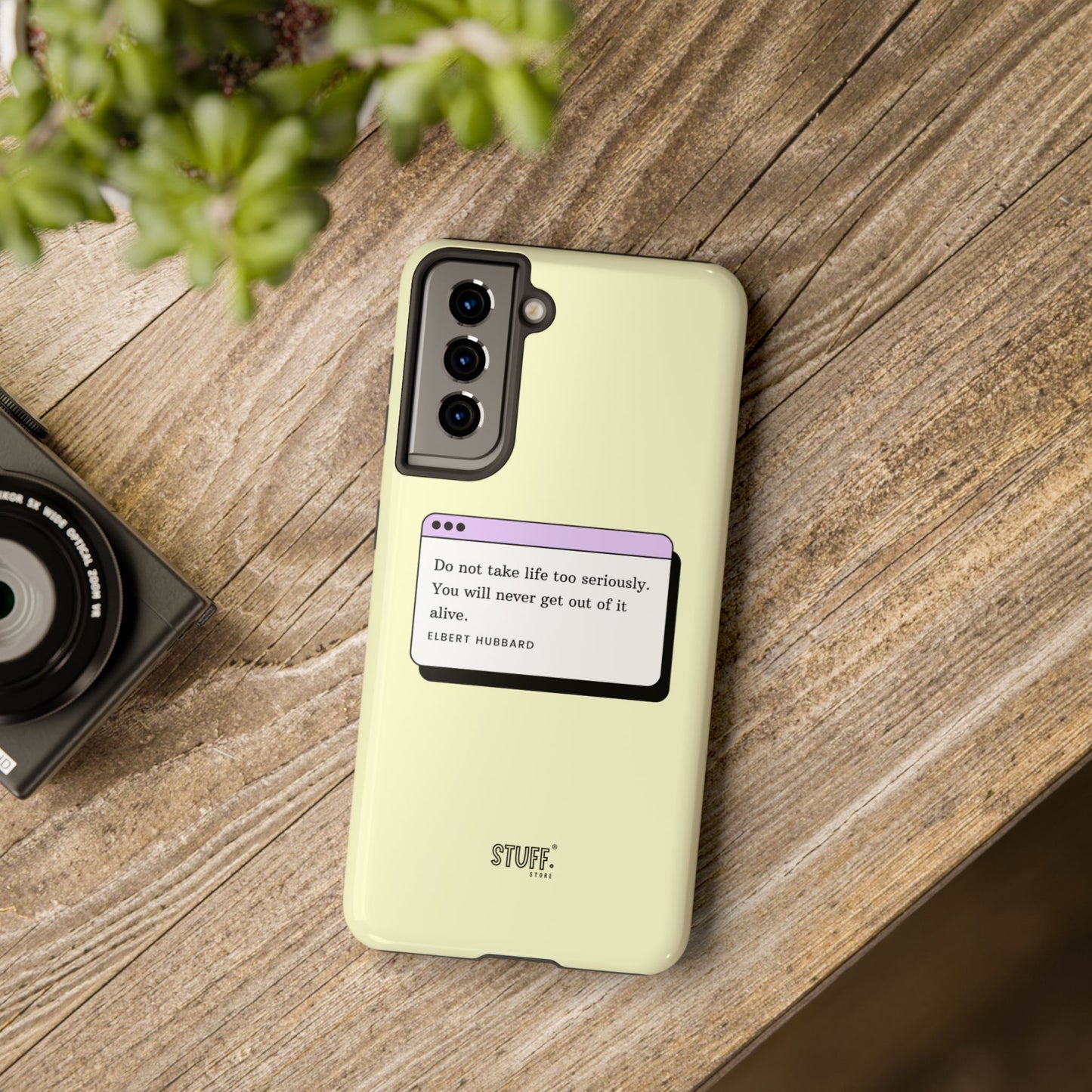 Window Case | Coque résistante à double protection avec citation – Design minimal & message puissant