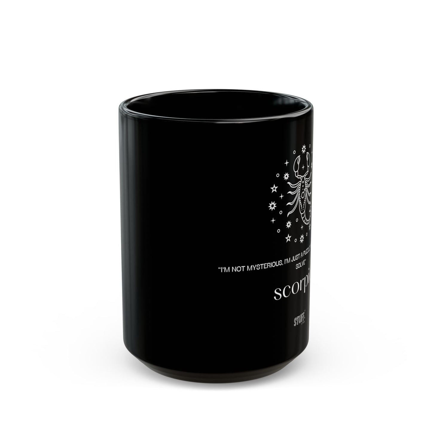 scorpio black mug