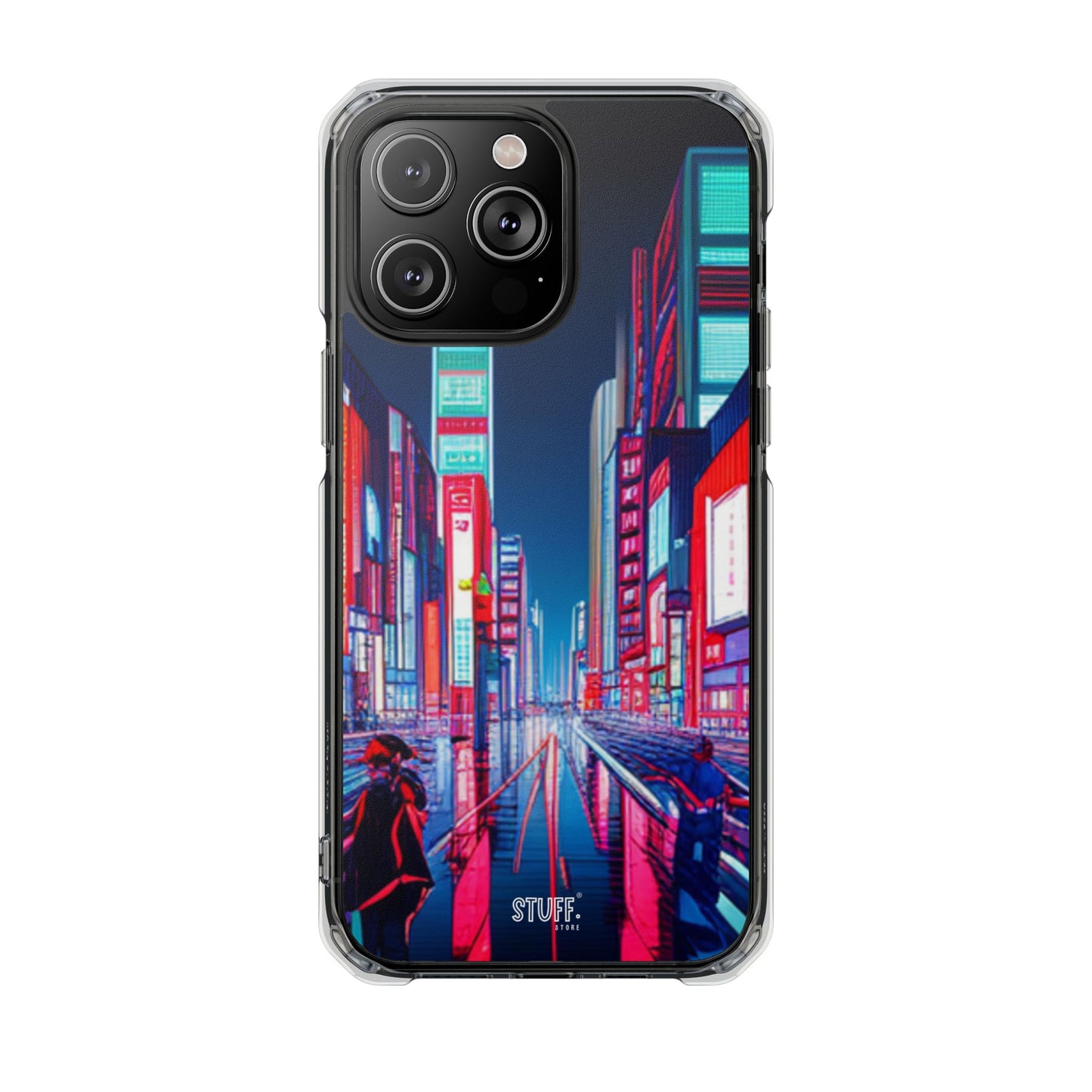 Cyber City Case | Coque transparente magnétique antichoc compatible MagSafe®